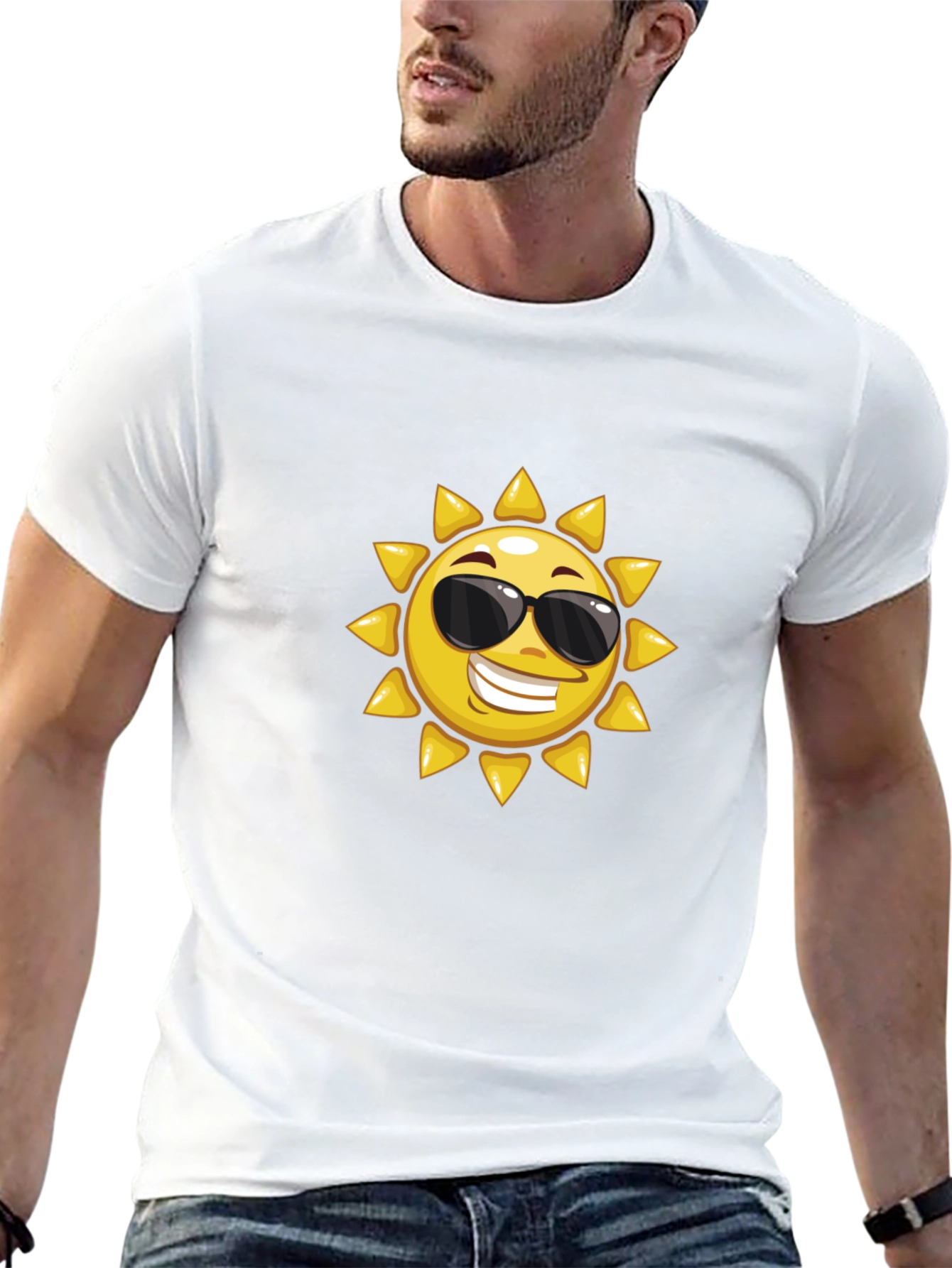 Cool Sun Graphic Black T-Shirt
