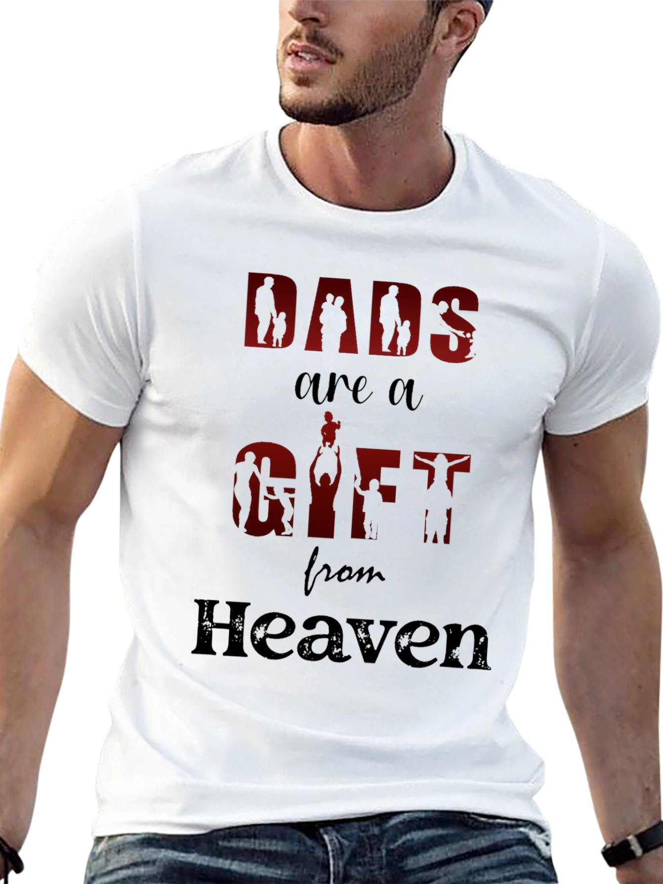 Dads are a Gift from Heaven Graphic T-Shirt