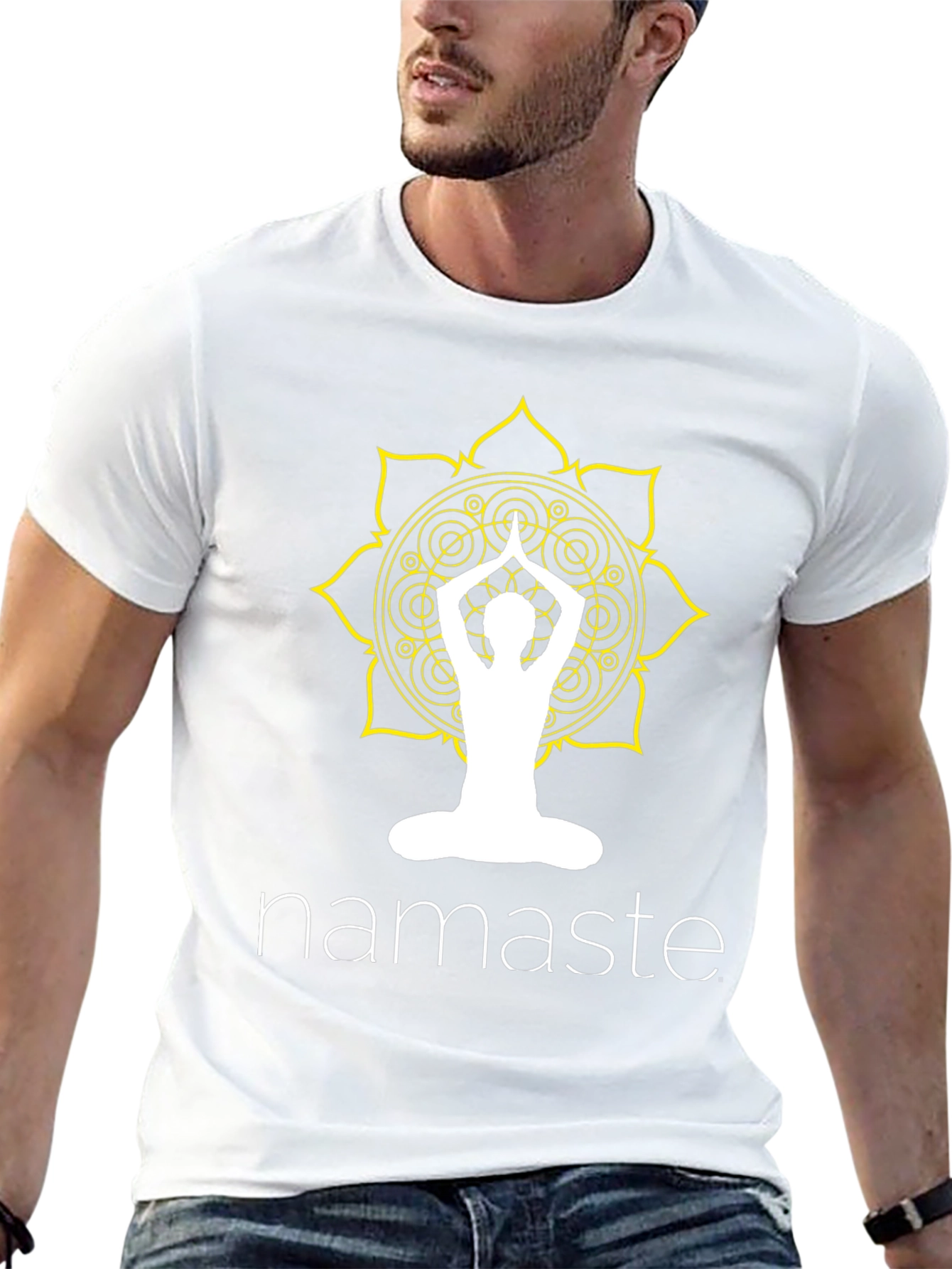 Namaste Yoga Graphic Tee - Black