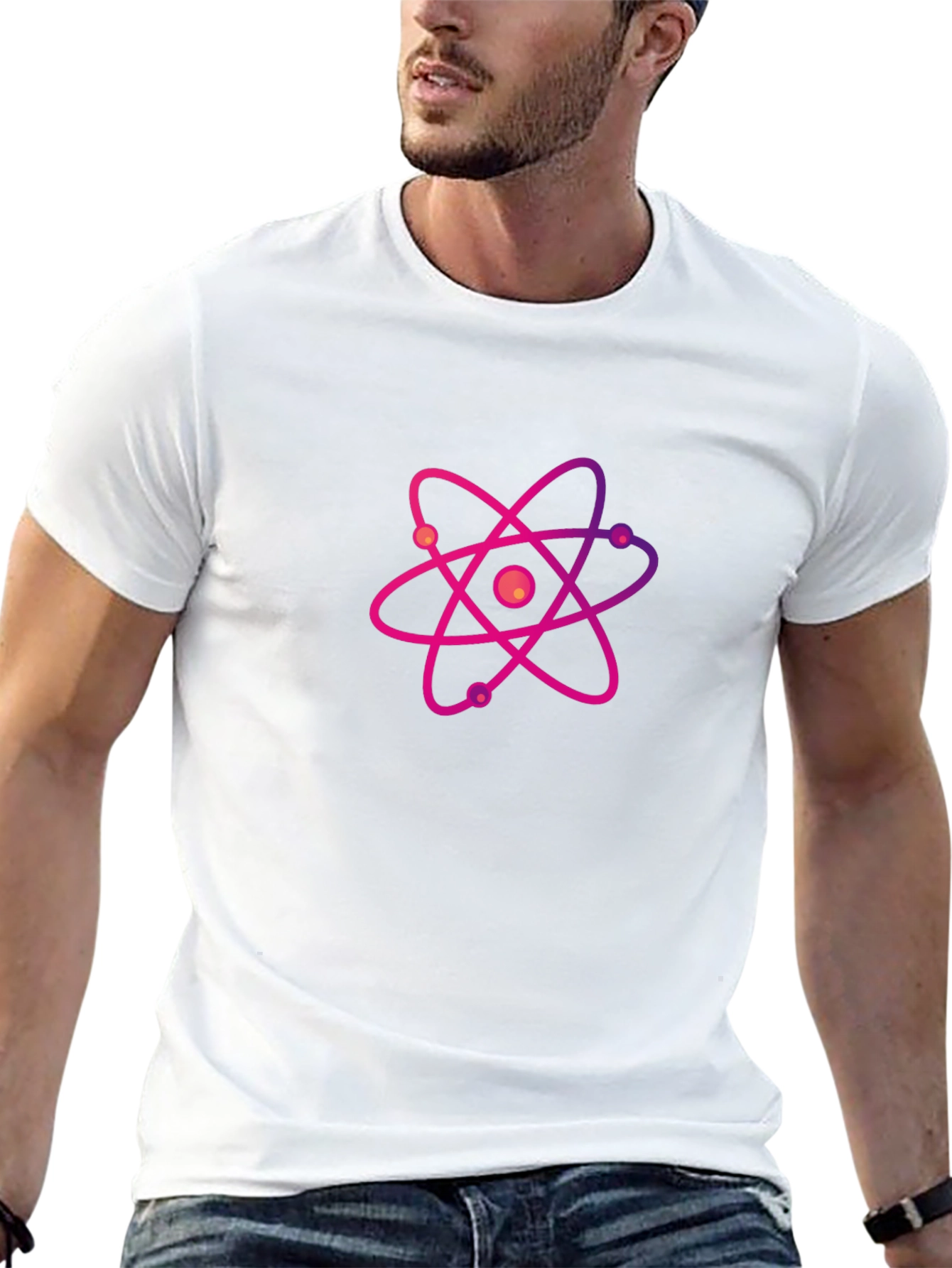 Atom Graphic Black T-Shirt