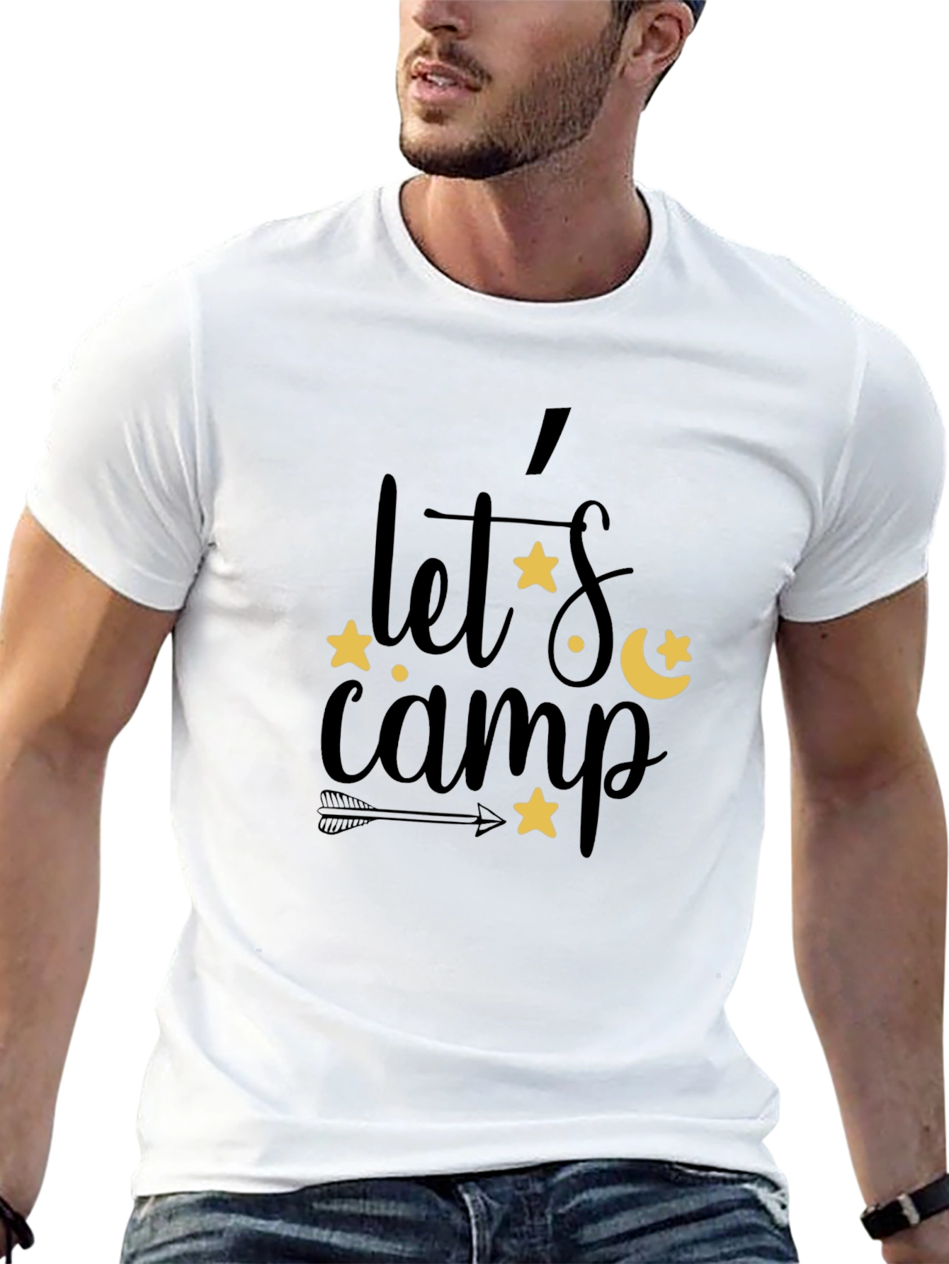Lets Camp Graphic Tee - Black