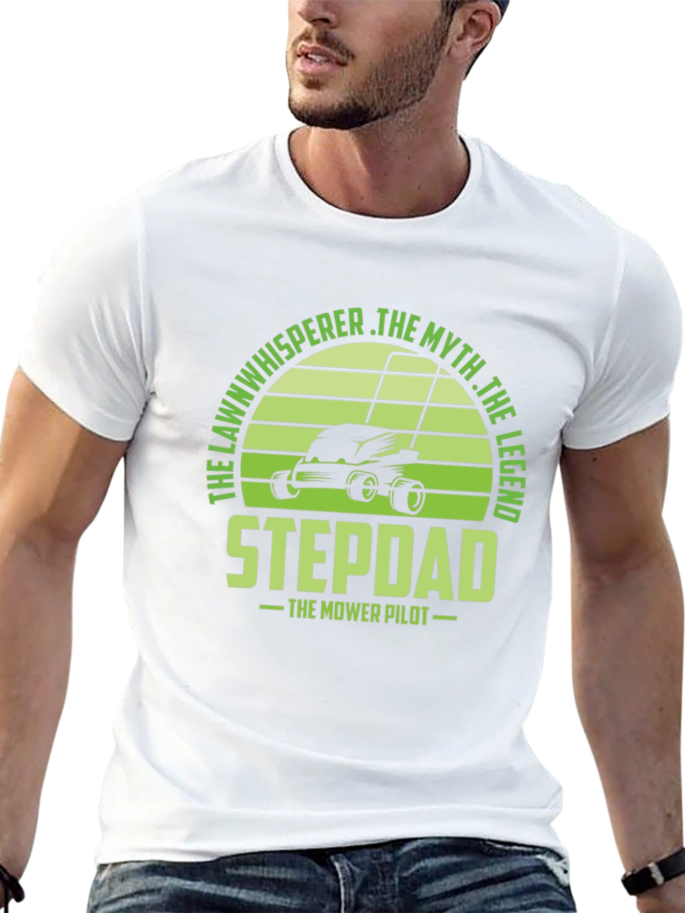 Stepdad The Mower Pilot Graphic Tee