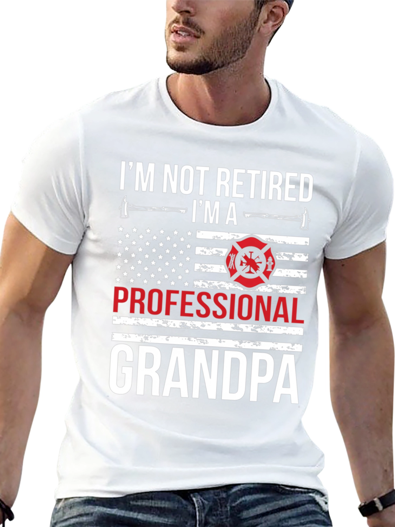 Professional Grandpa Firefighter T-Shirt