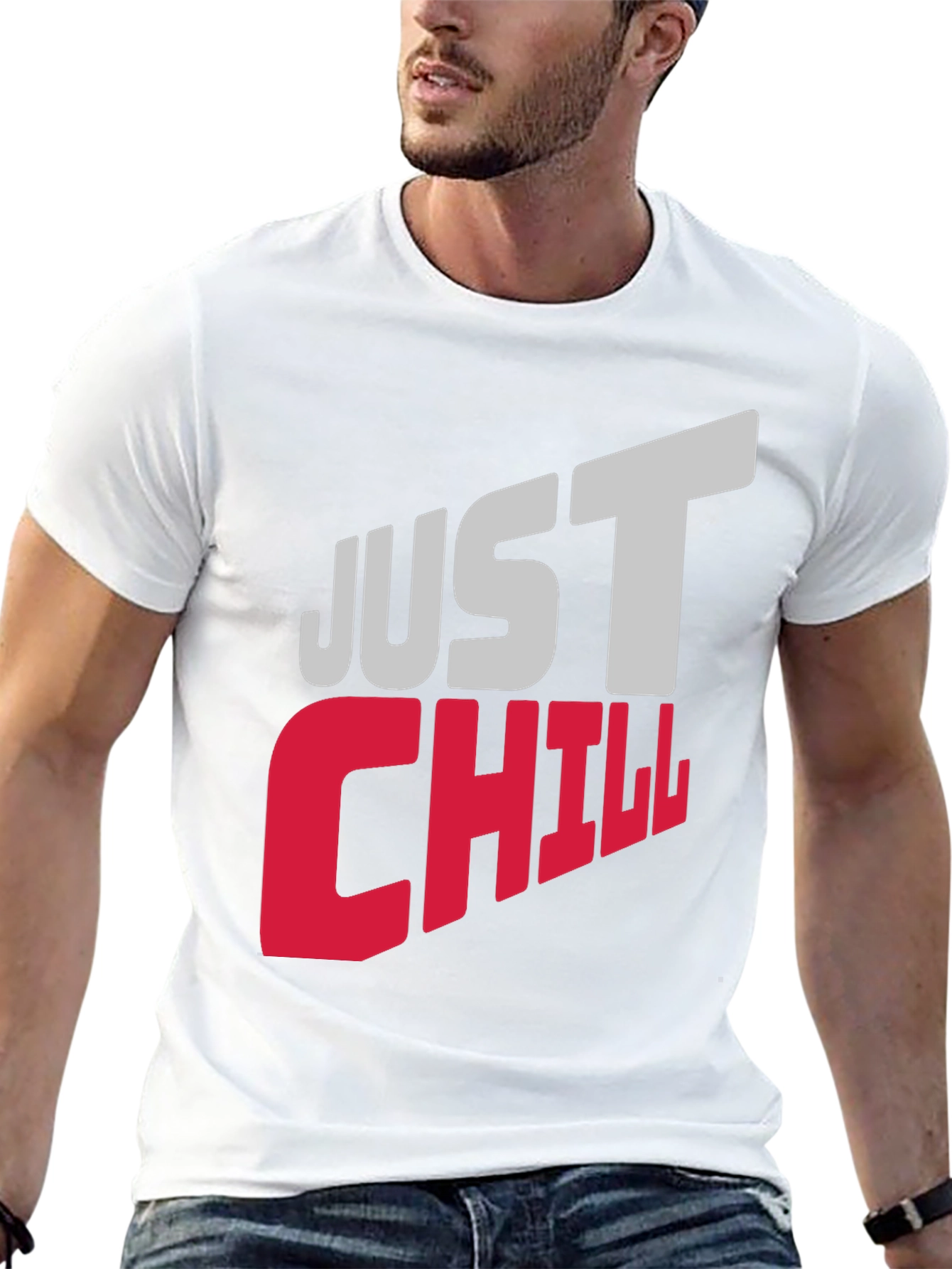 Just Chill Graphic Tee - Relaxed Comfort