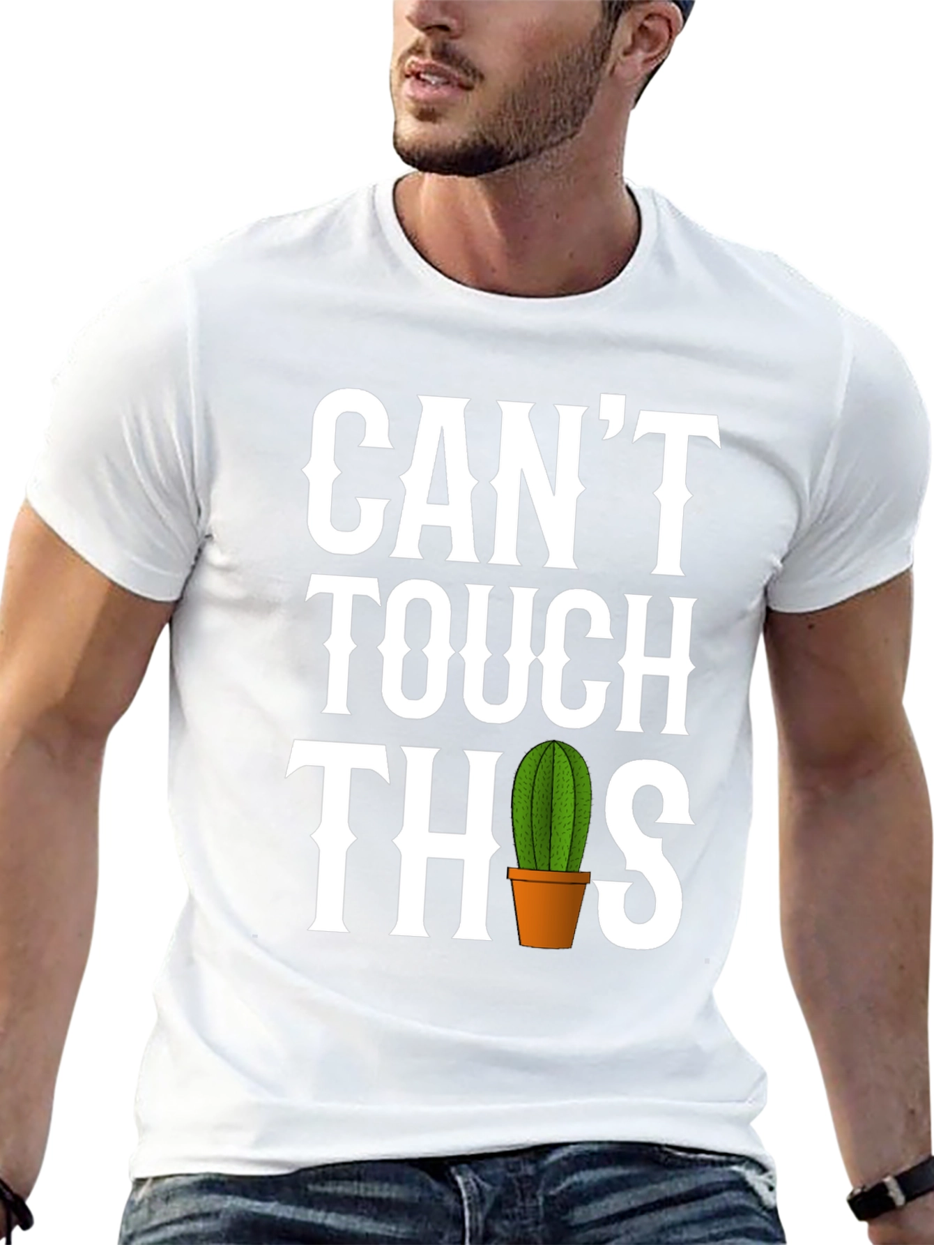 Funny Cactus T-Shirt - Cant Touch This
