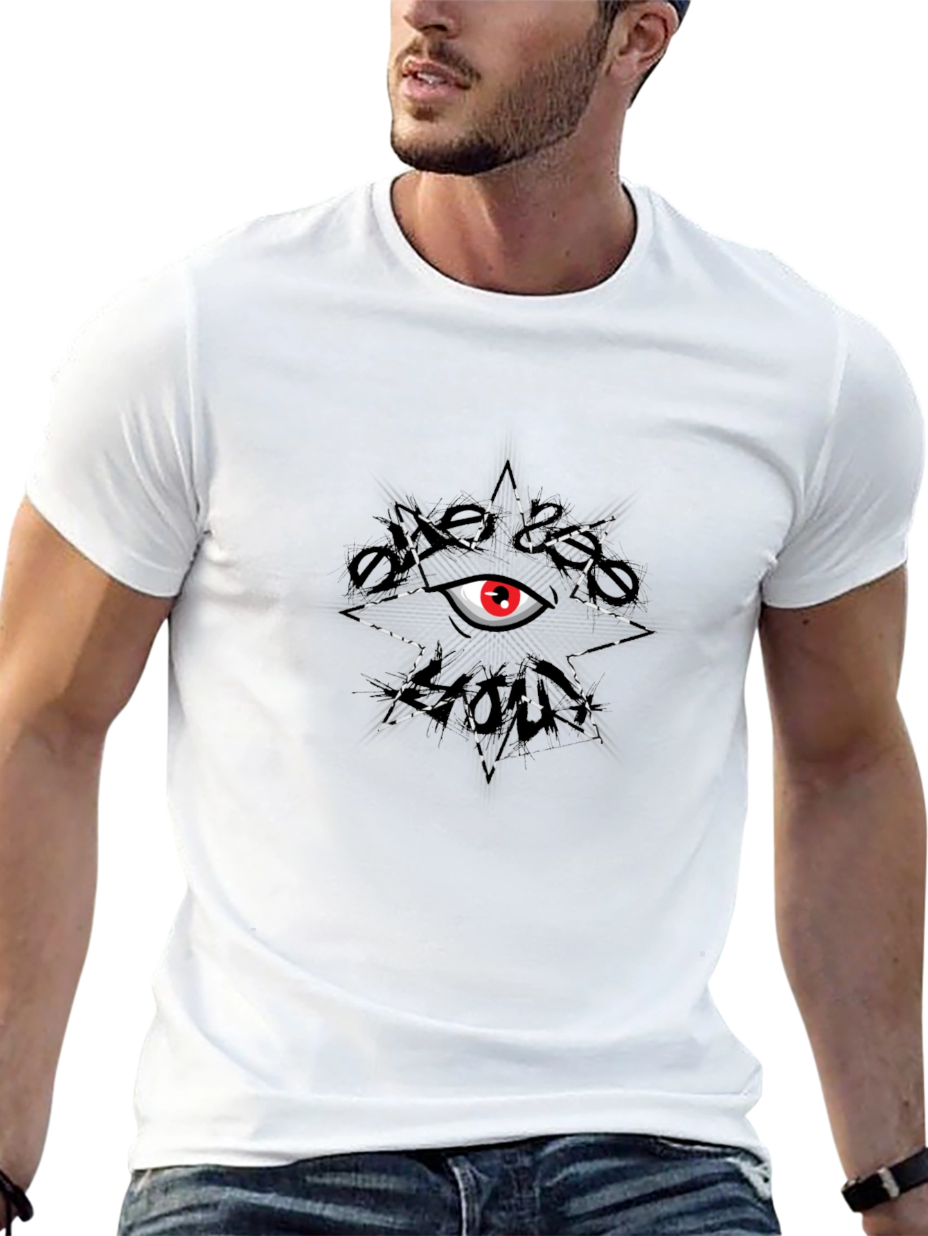 Eye Star Graphic Black T-Shirt