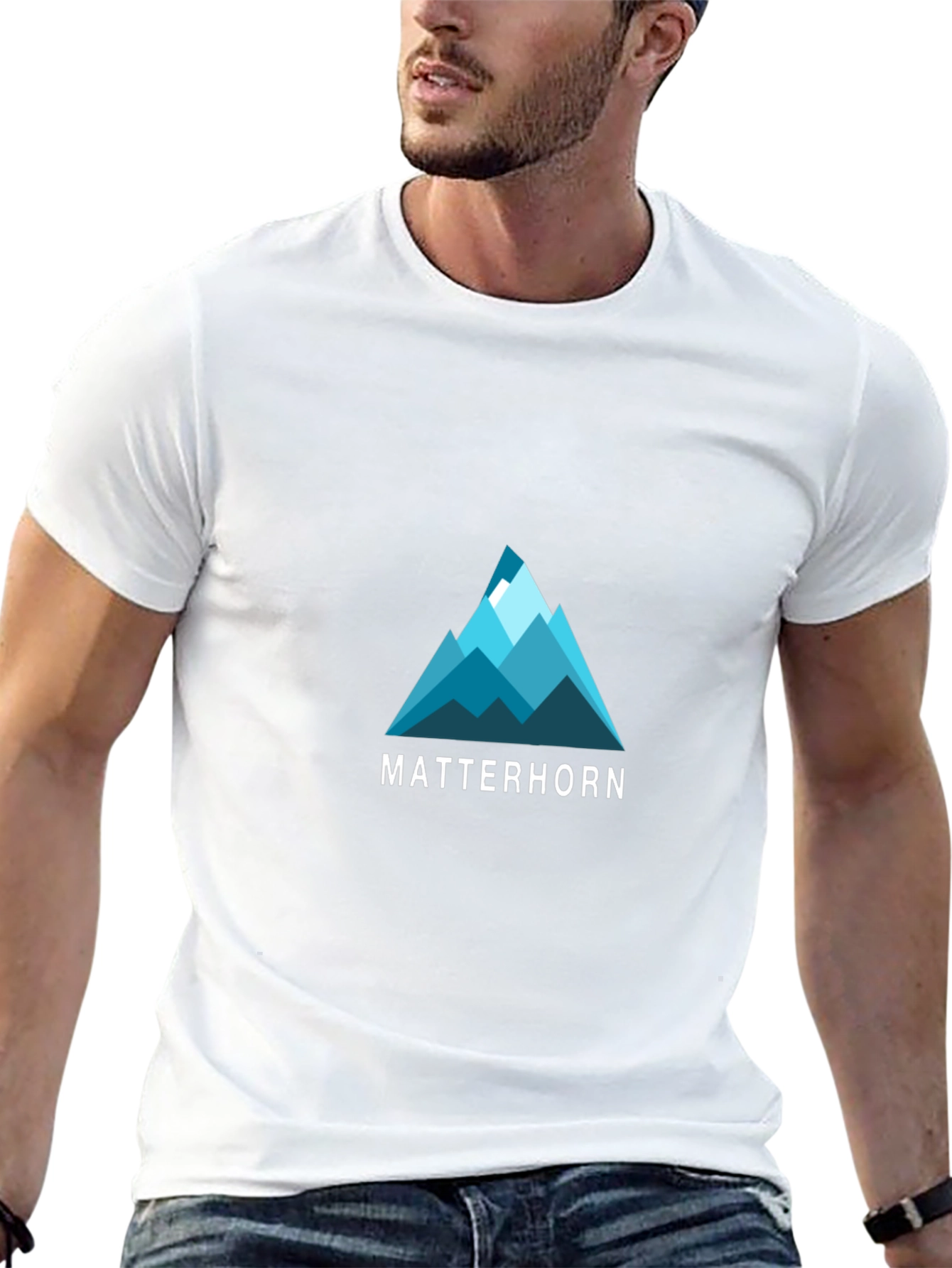 Matterhorn Mountain Graphic T-Shirt - Black