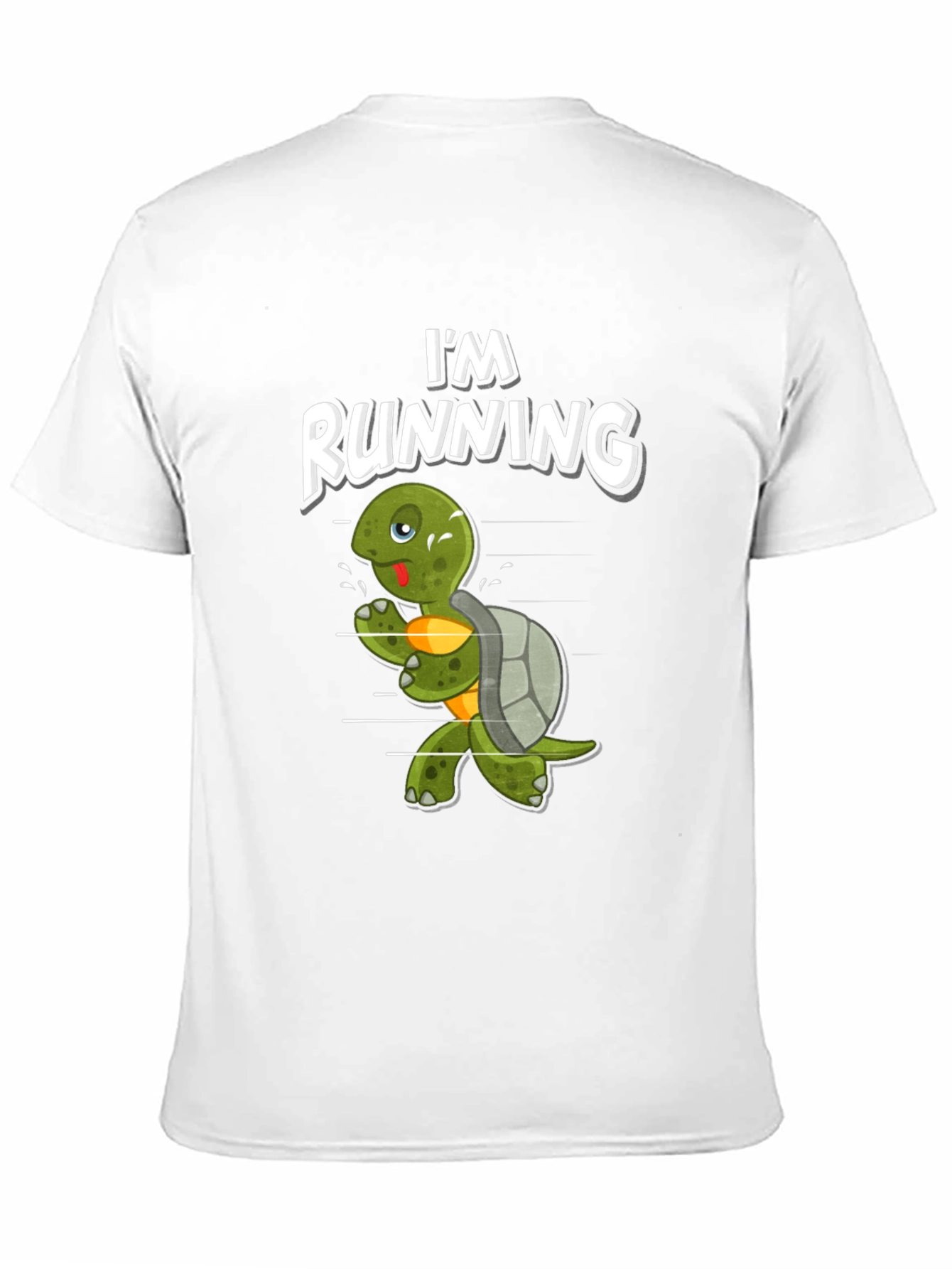 Running Turtle Graphic Tee - Fun Novelty Shirt