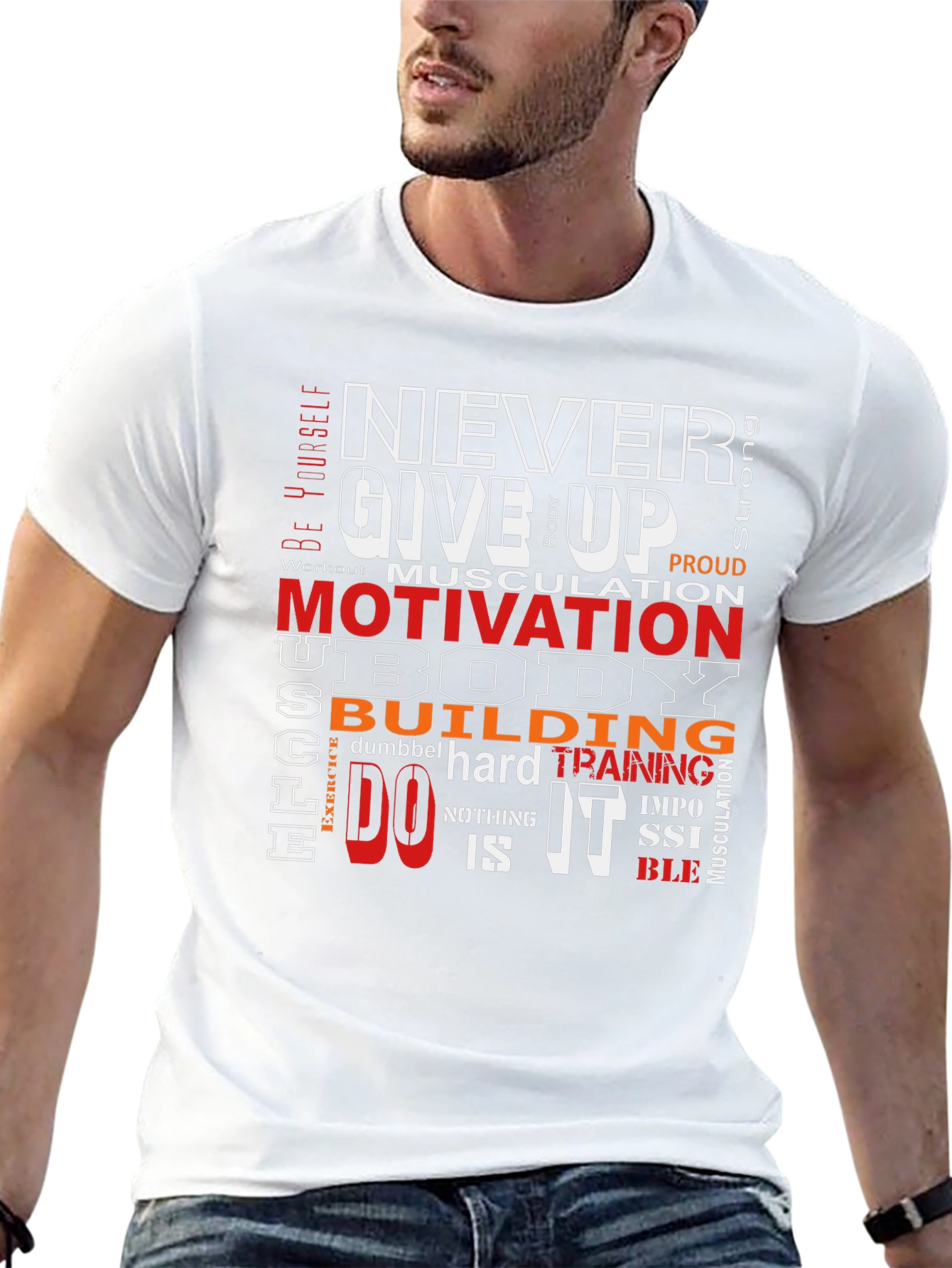 Motivational Workout Graphic T-Shirt for Fitness Enthusiasts