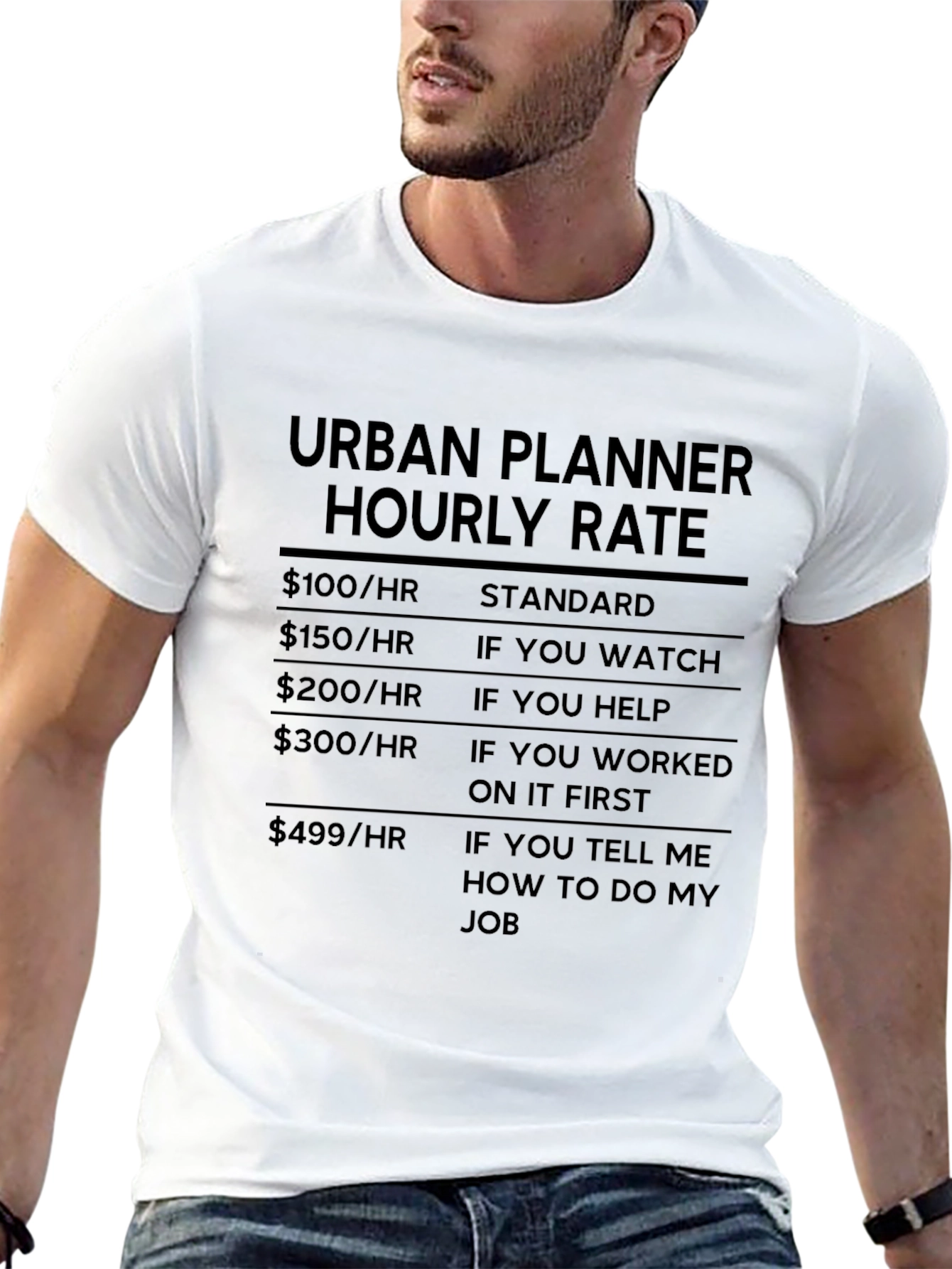 Urban Planner Hourly Rate T-Shirt