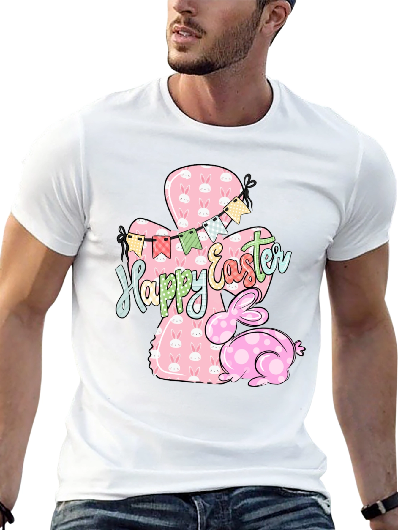 Happy Easter Bunny T-Shirt - Cute Holiday Style
