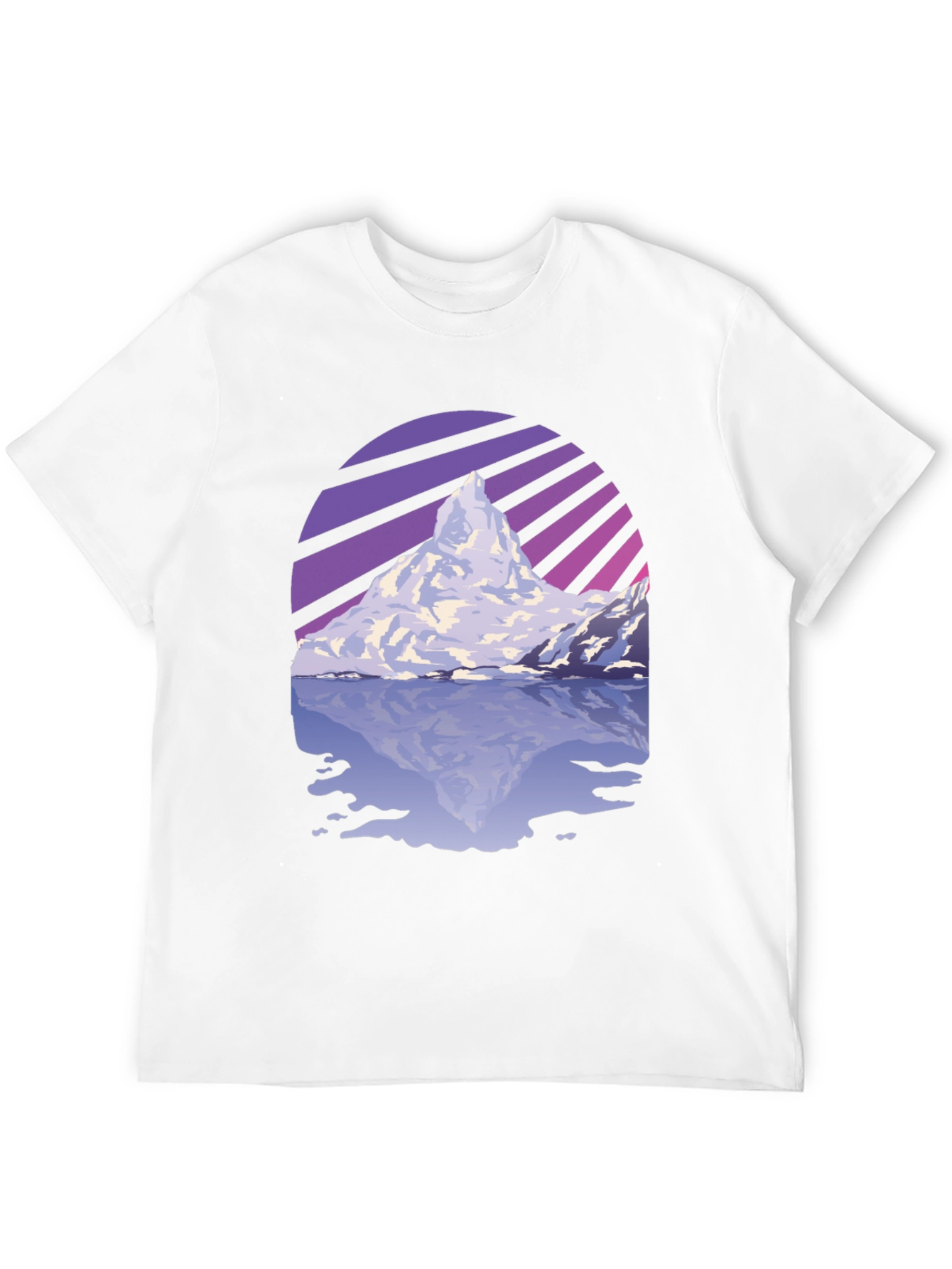 Mountain Peak Reflection Graphic T-Shirt