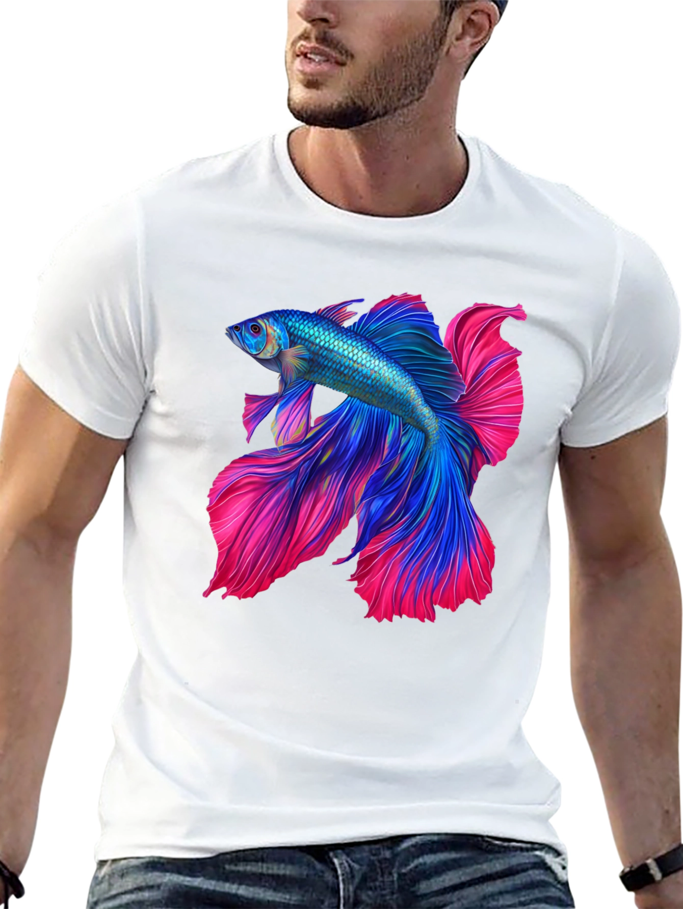 Betta Fish Graphic Tee - Unique Design