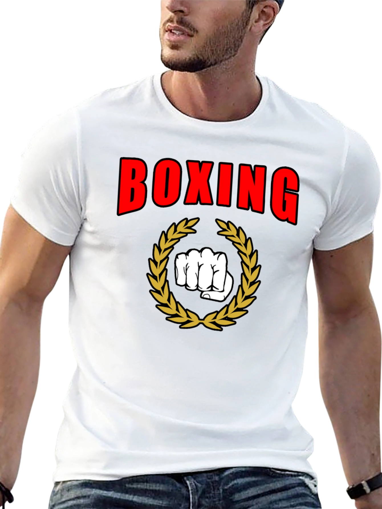 Boxing Graphic Tee - Black