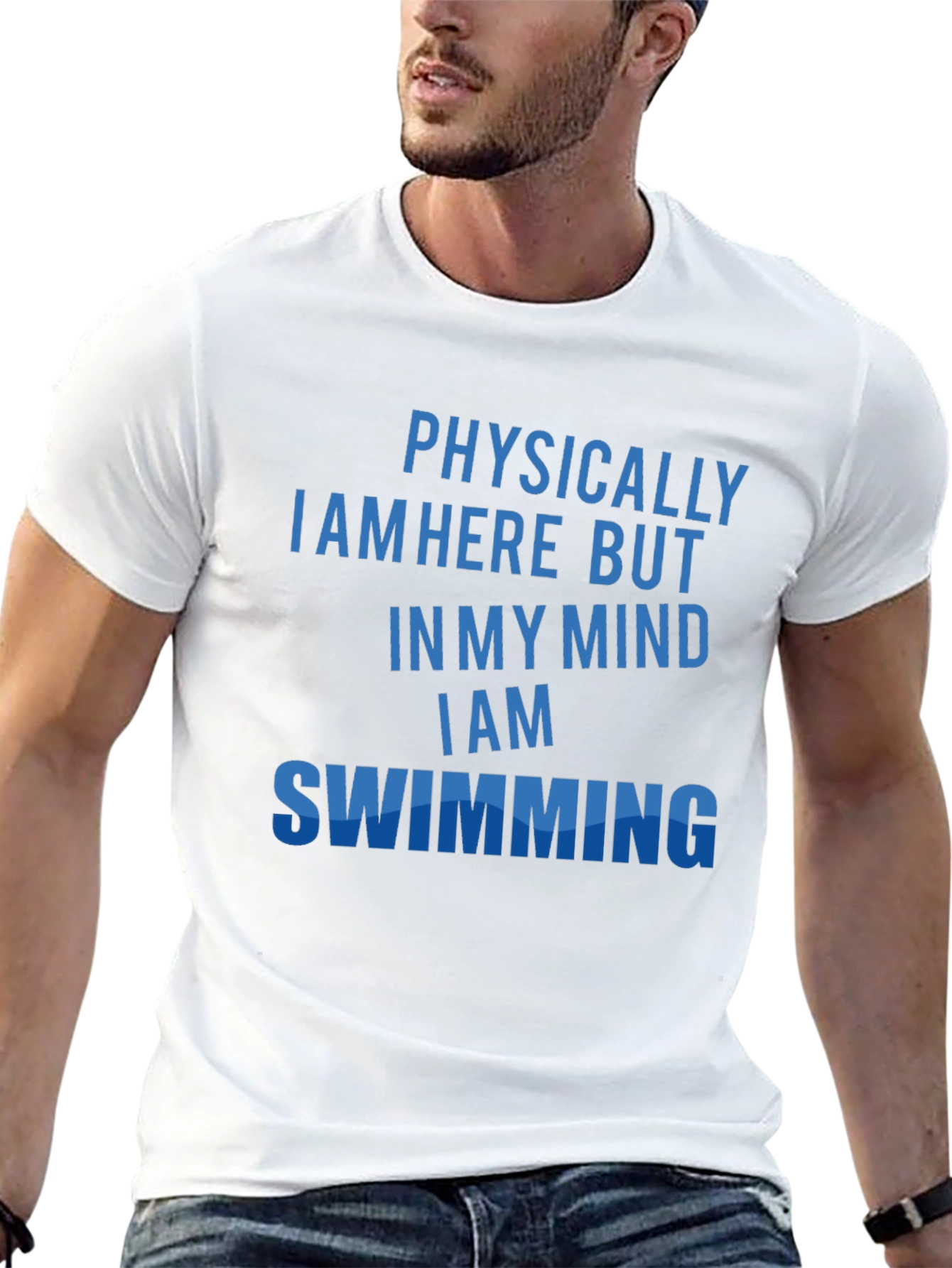 Physically Here Swimming Mind T-Shirt