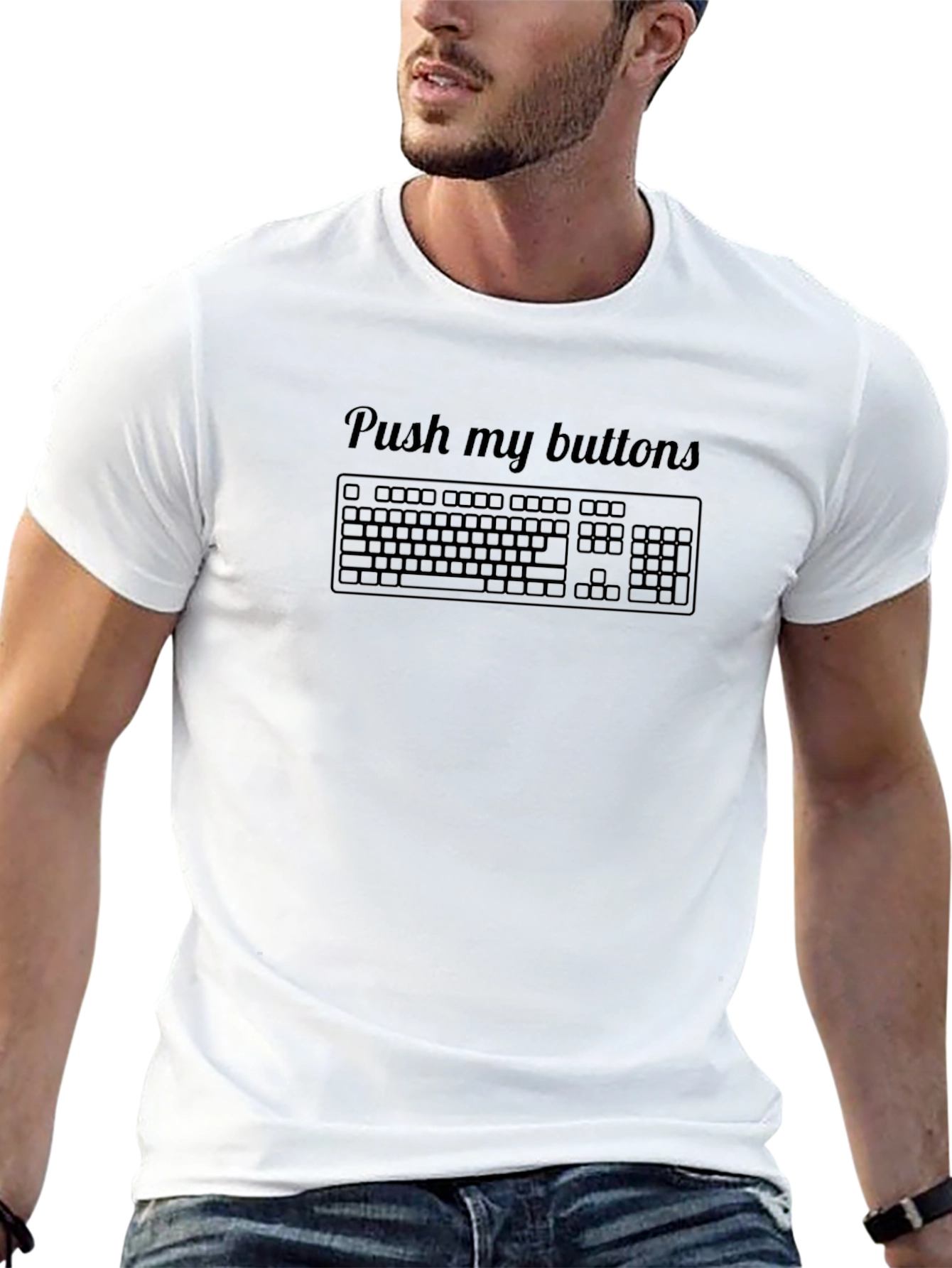 Push My Buttons Keyboard Graphic Tee