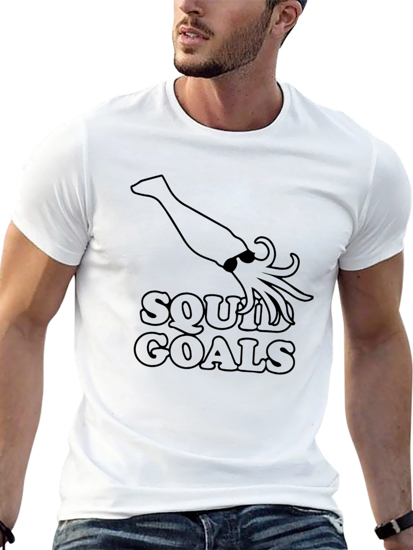 Squid Goals Black T-Shirt