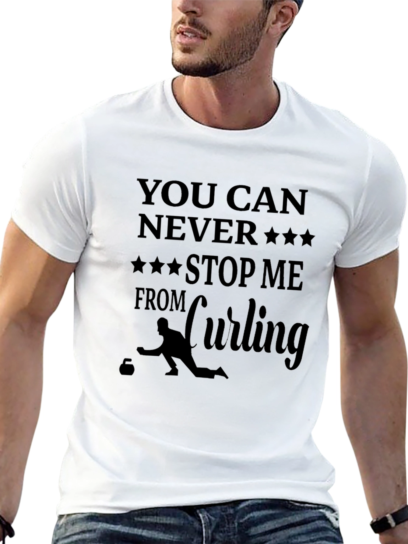 Curling Fan T-Shirt: You Can Never Stop Me