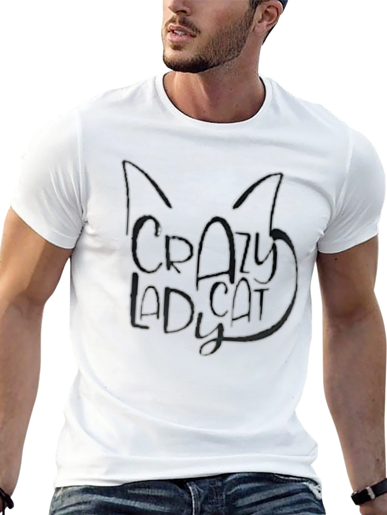 Crazy Cat Lady T-Shirt - Black