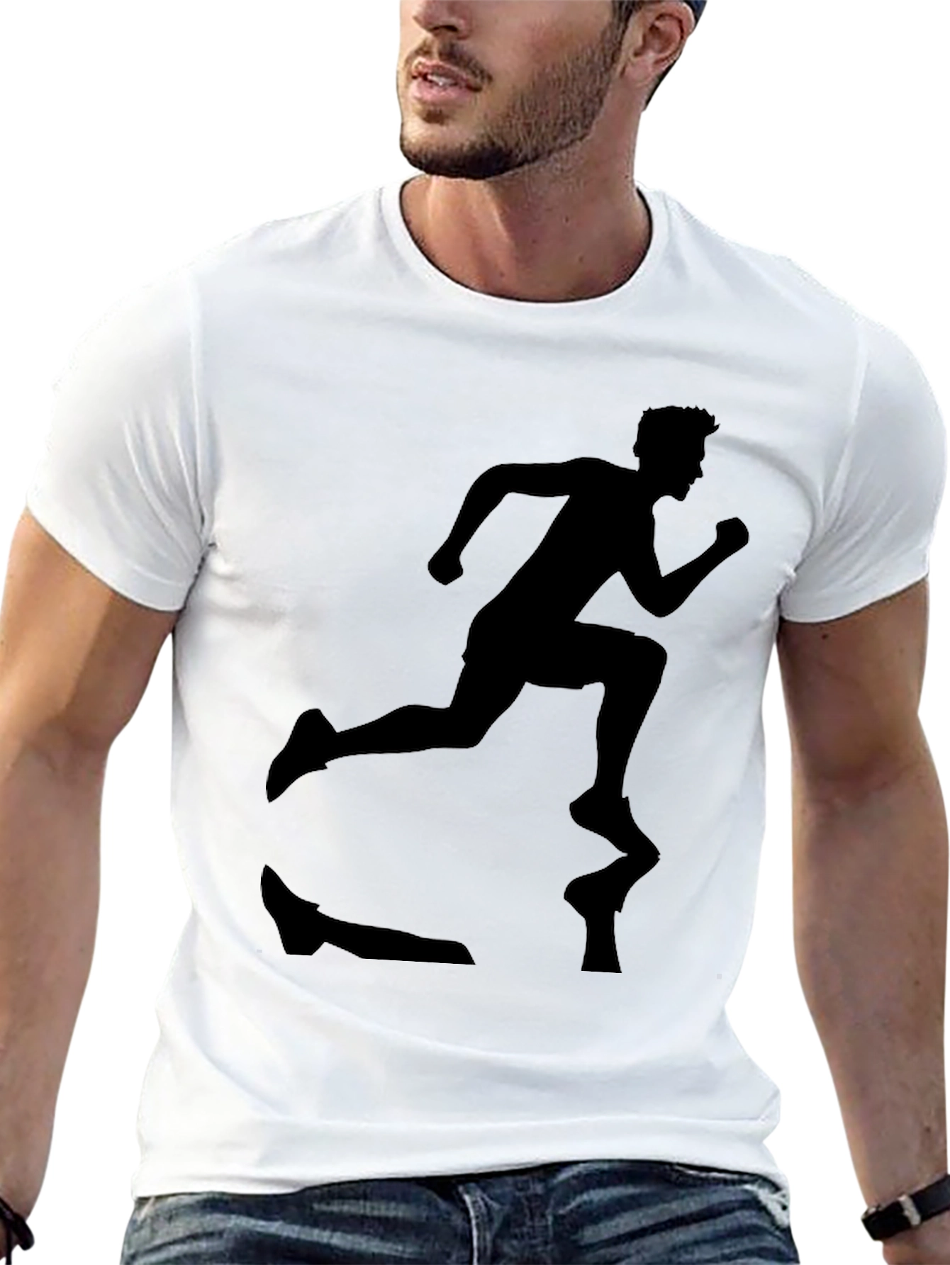 Runner Silhouette Black T-Shirt