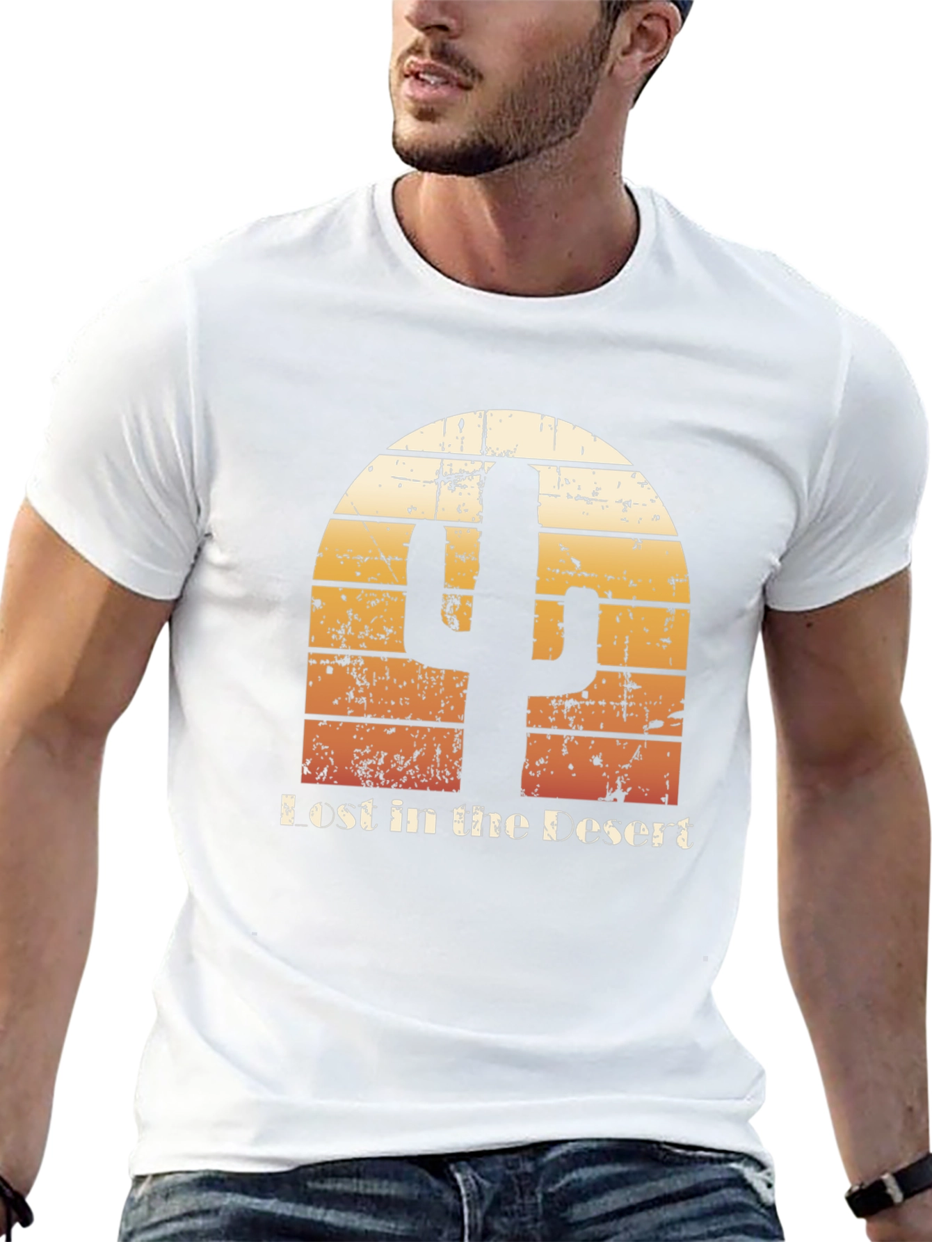Lost in the Desert Cactus Graphic Tee