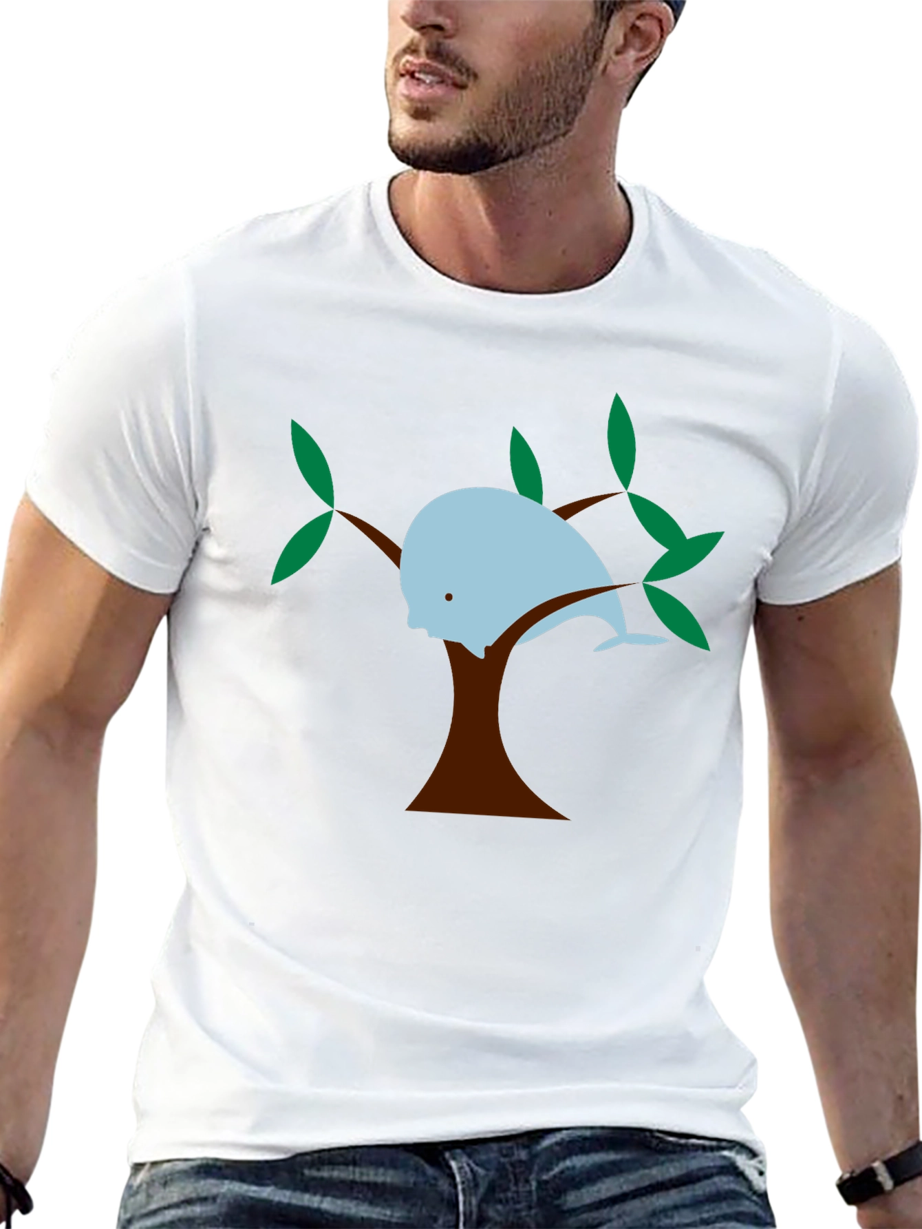 Whale in a Tree Graphic Tee