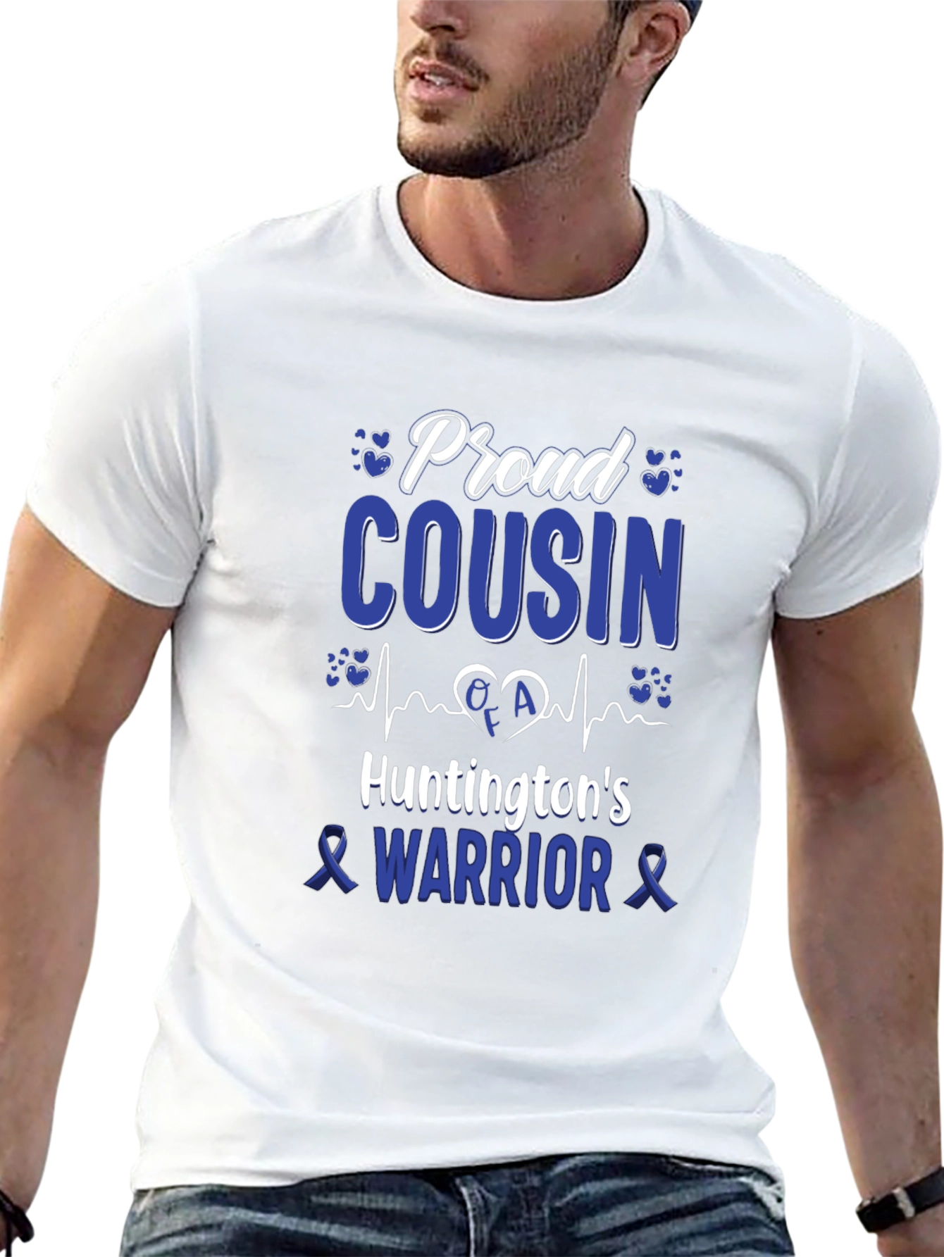 Proud Cousin Huntingtons Warrior T-Shirt