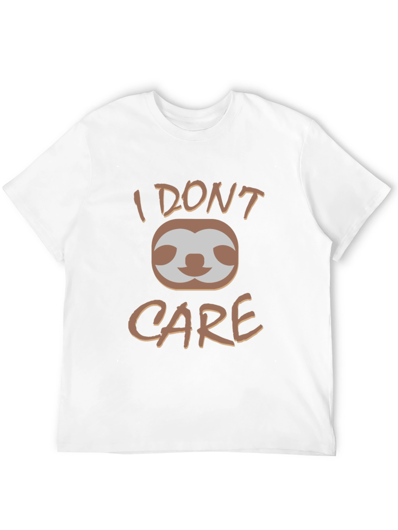 I Dont Care Sloth Graphic Tee - Black
