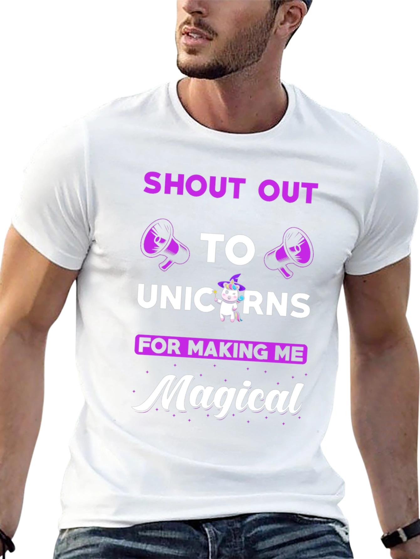 Unicorn Magical T-Shirt Novelty Graphic Tee