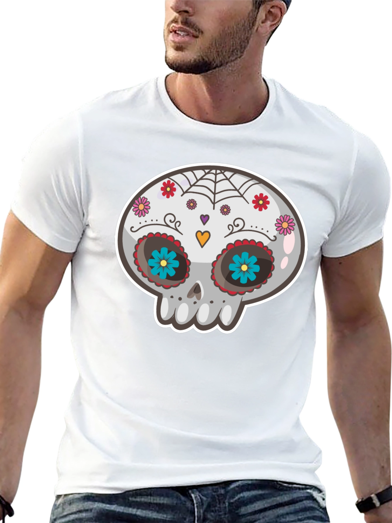 Sugar Skull T-Shirt - Day of the Dead Style