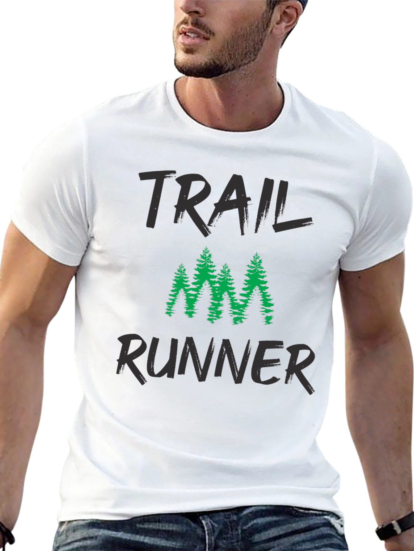 Trail Runner Graphic T-Shirt - Black