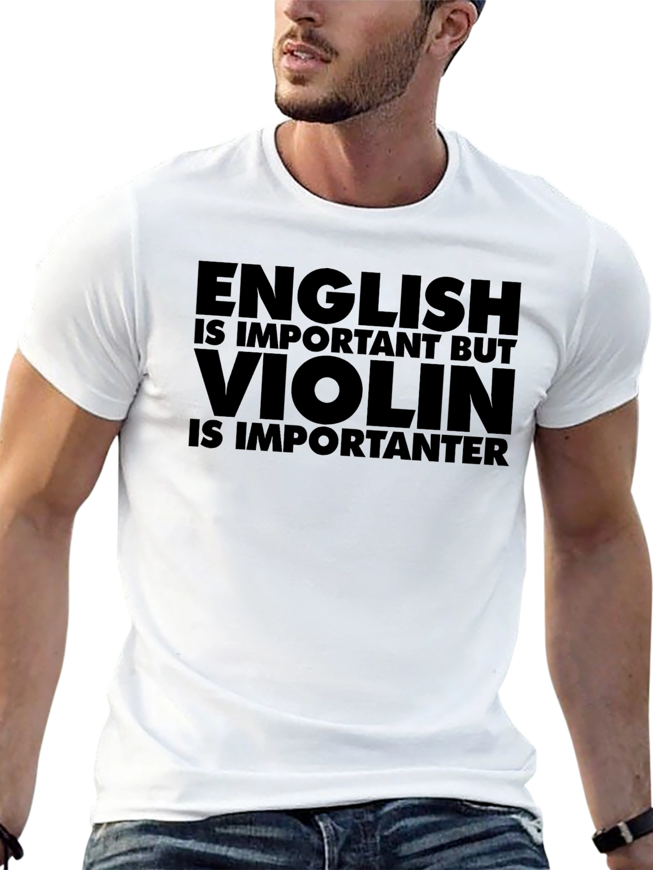 English vs. Violin Funny Graphic Tee