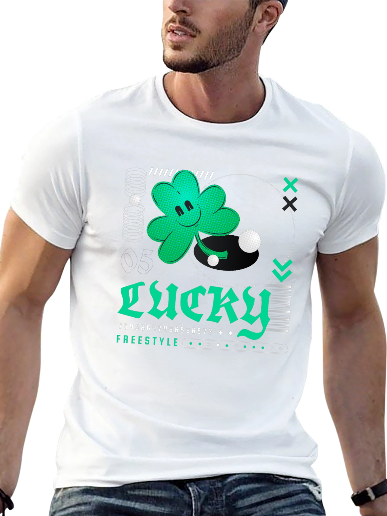 Lucky Clover Freestyle Graphic Tee