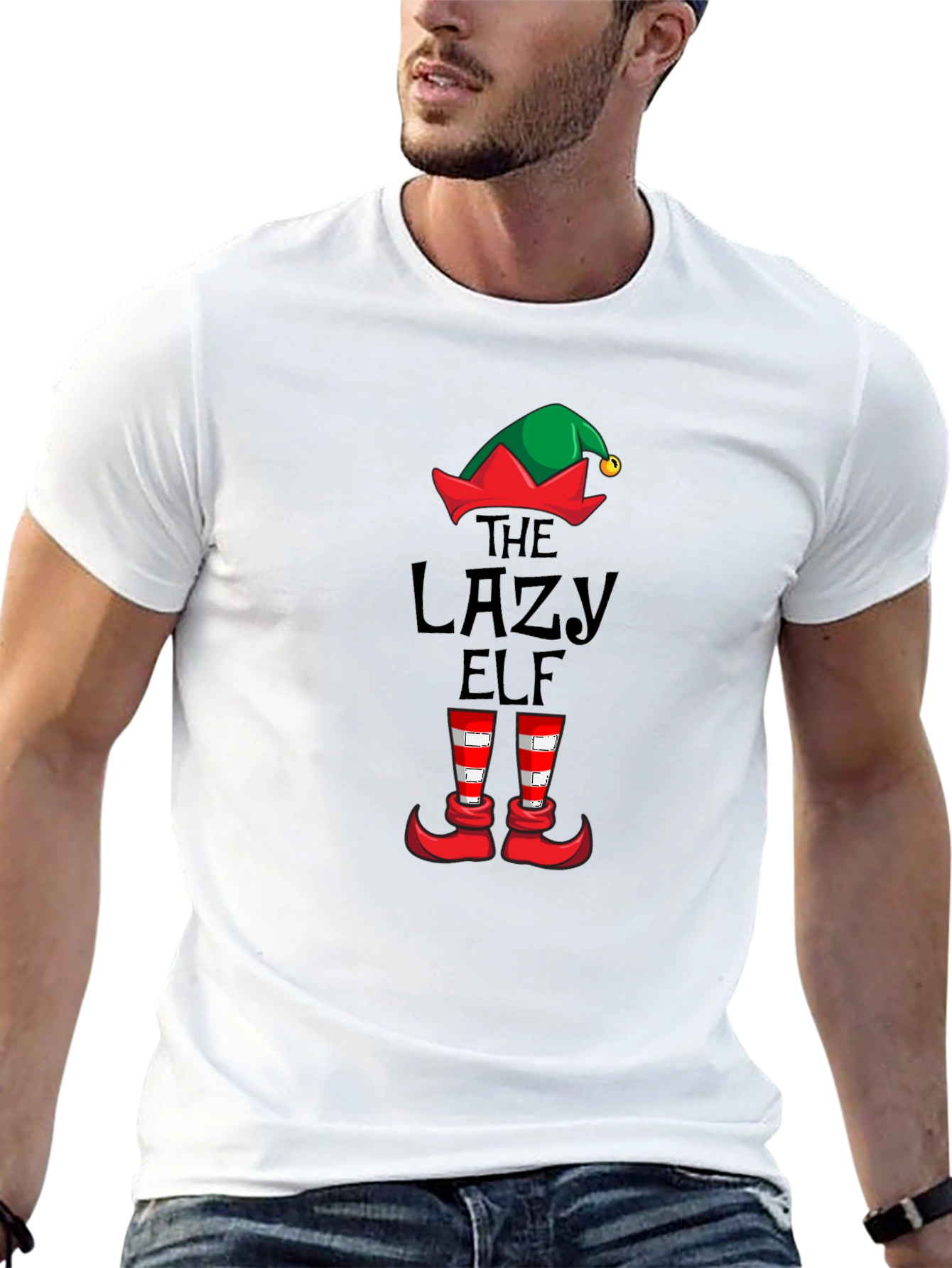 The Lazy Elf Christmas T-Shirt