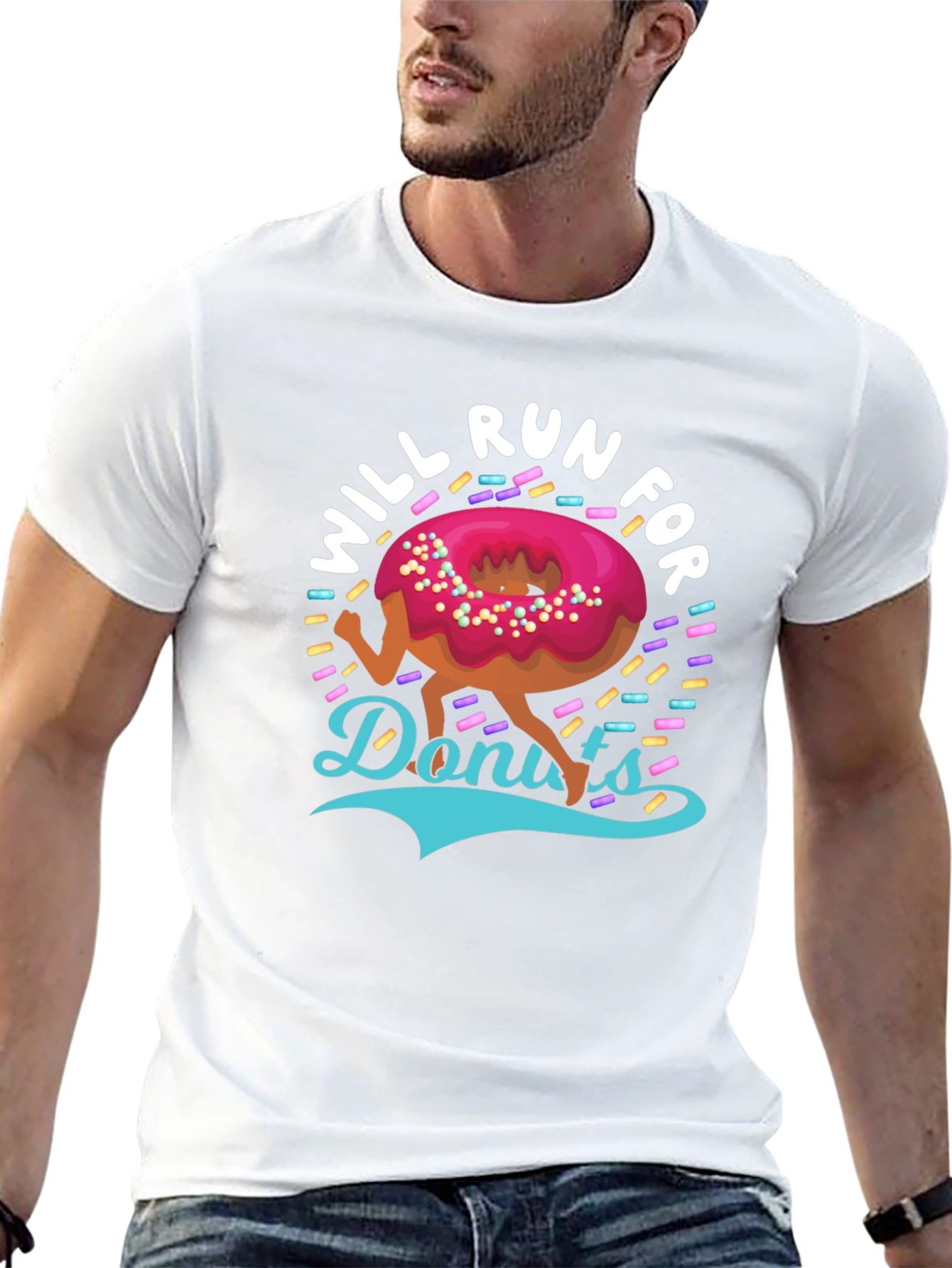 Will Run for Donuts Graphic Tee