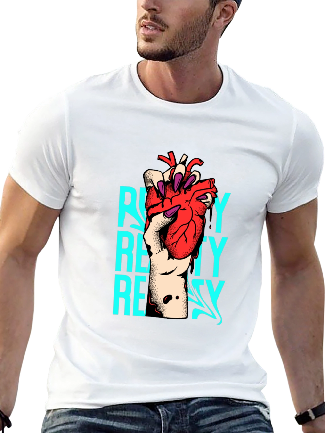 RUE21 Graphic Tee - Heart Design