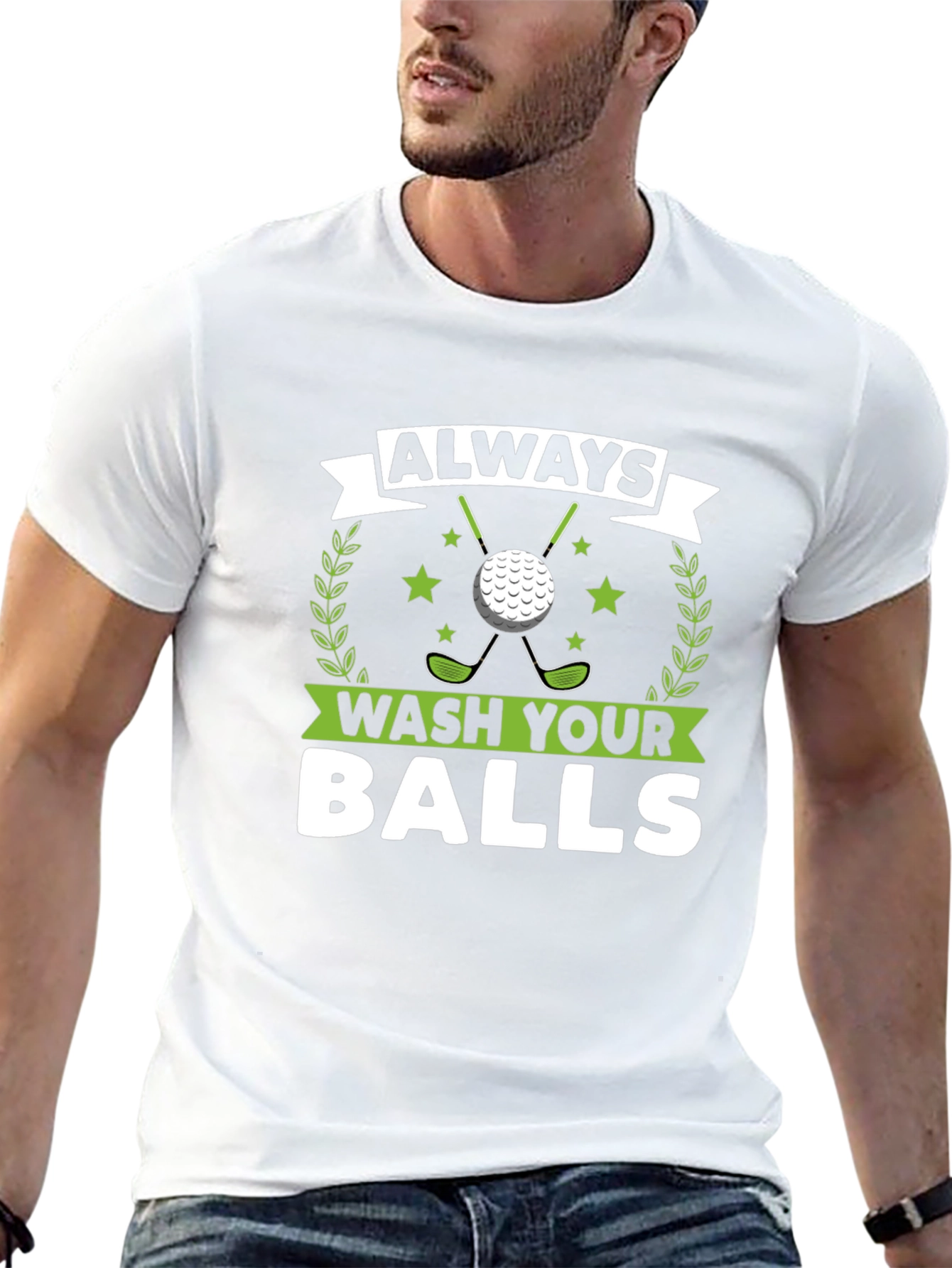 Always Wash Your Balls Funny Golf T-Shirt