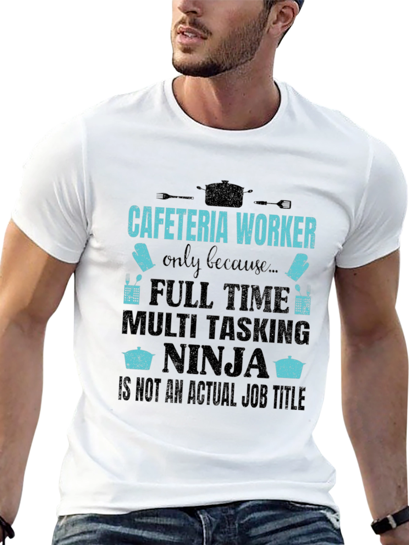 Cafeteria Worker Ninja T-Shirt