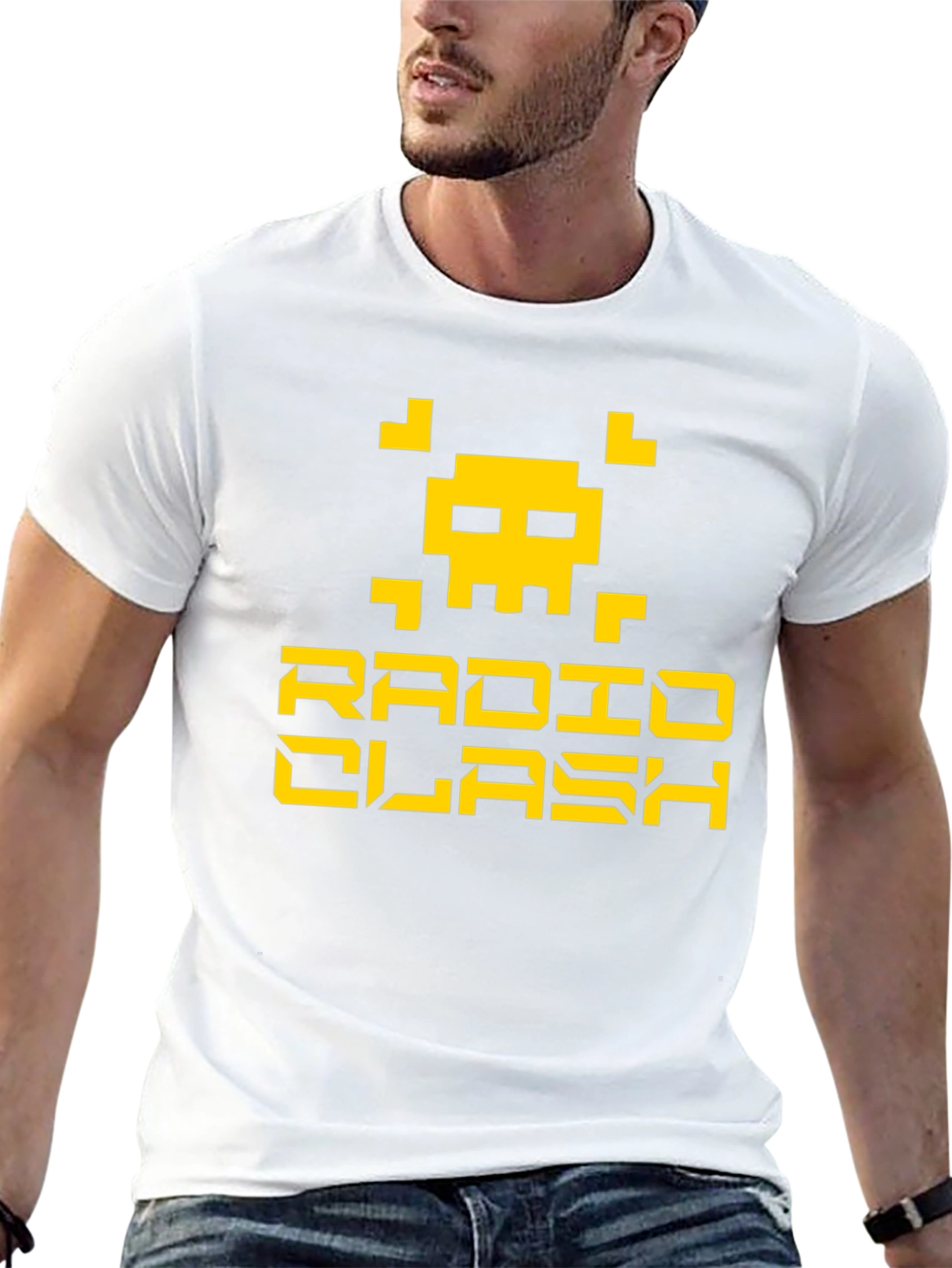 Radio Clash Graphic Tee - Black