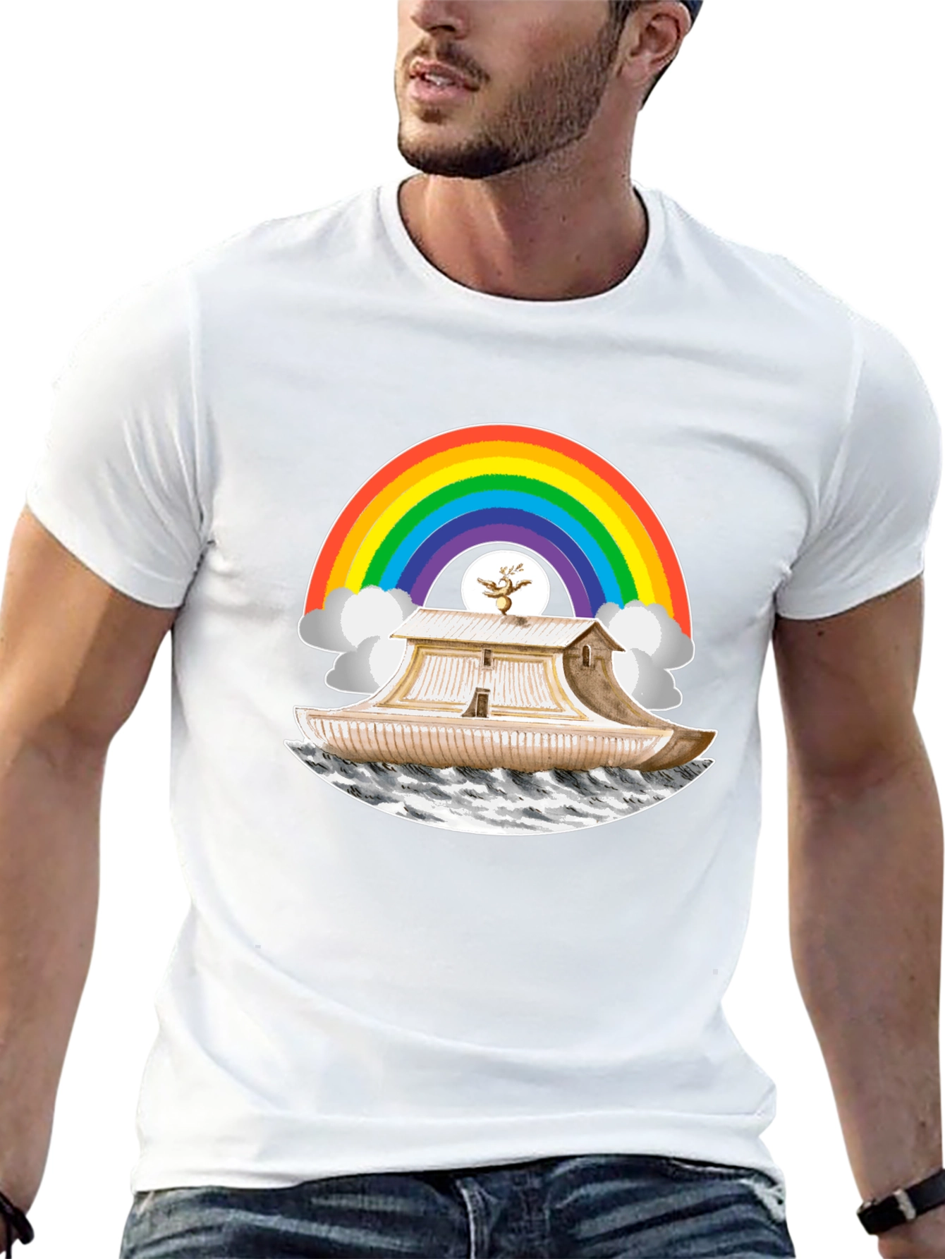 Noahs Ark Rainbow T-Shirt