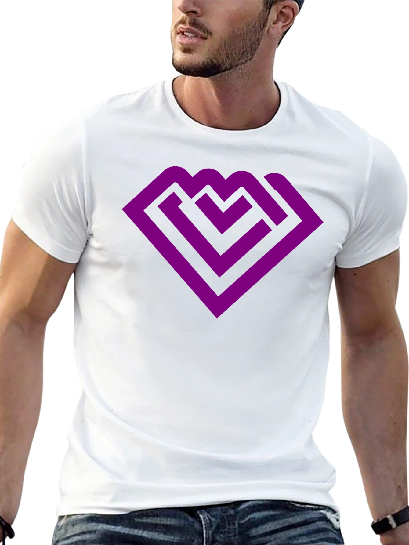Purple Maze Logo Black T-Shirt