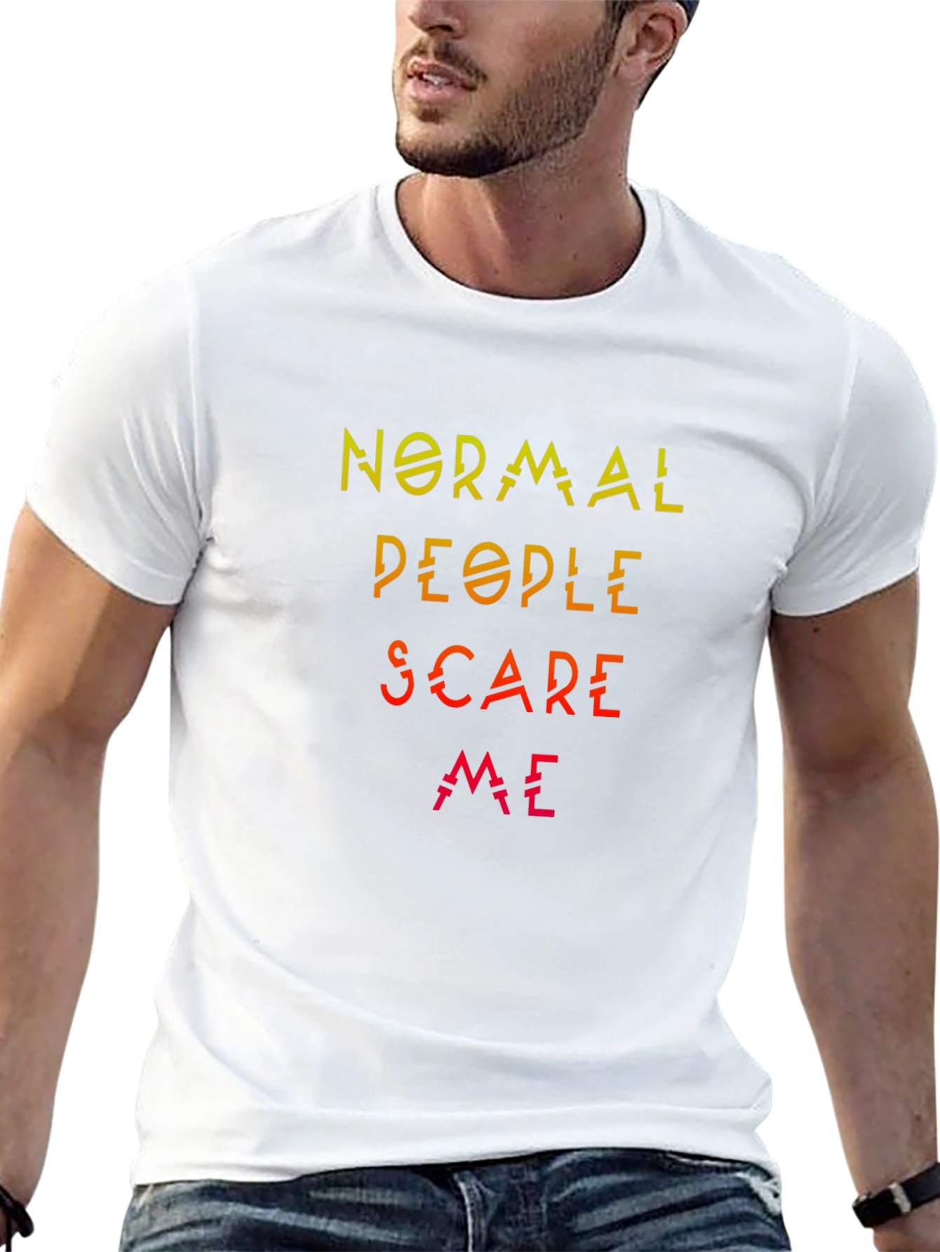 Normal People Scare Me Graphic Tee - Black