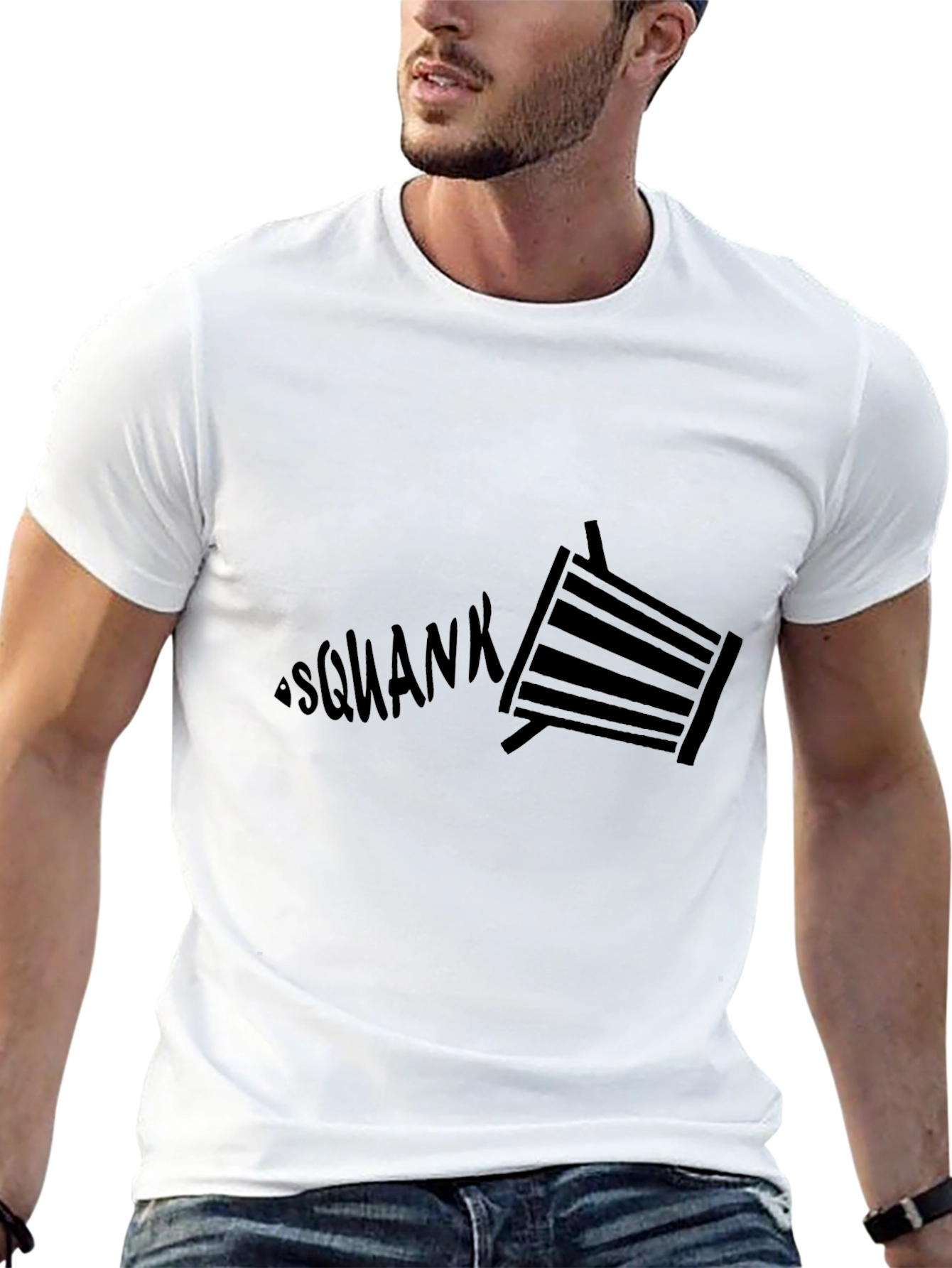 Squank Graphic Black Tee