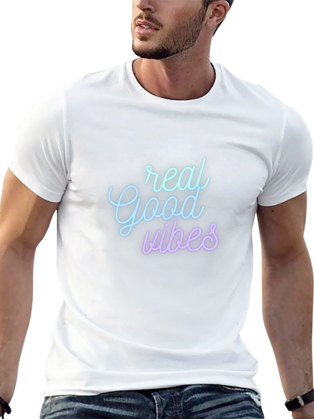 Real Good Vibes Graphic T-Shirt