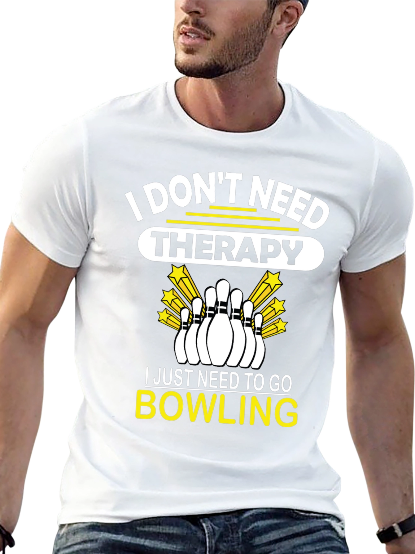 Bowling Therapy Graphic T-Shirt