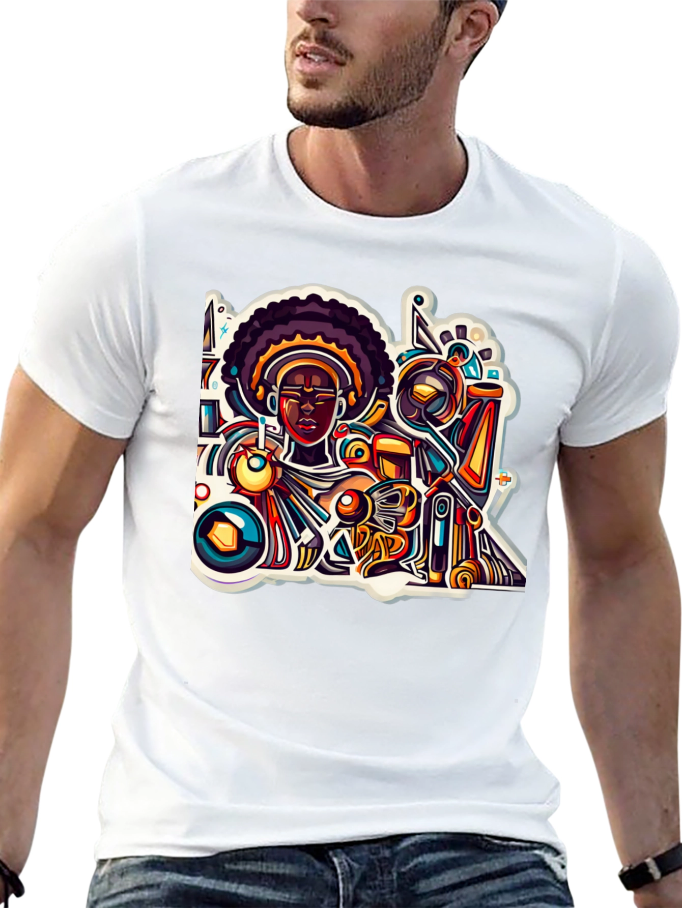 Abstract Afro Art T-Shirt