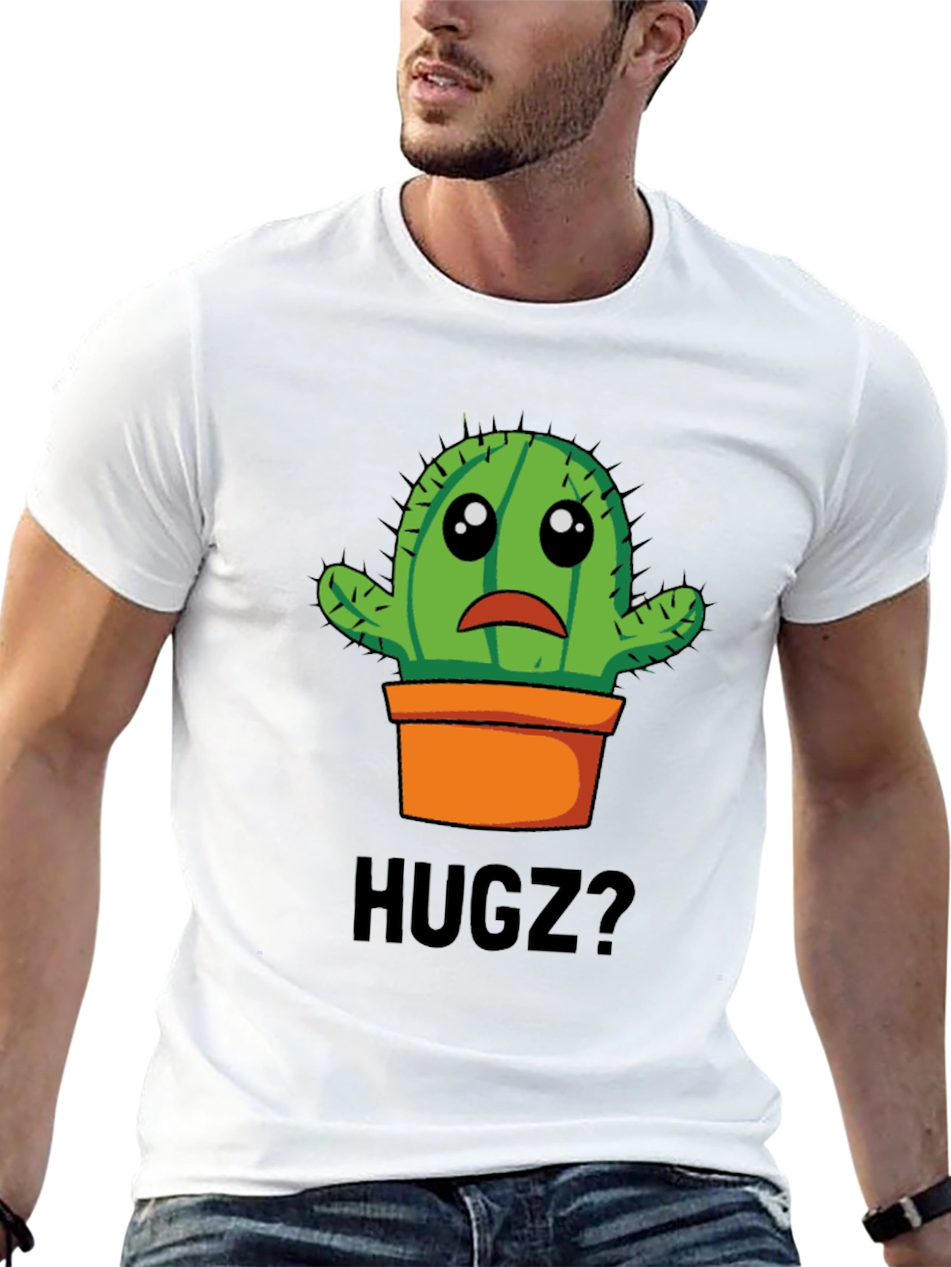 Sad Cactus Hugz? Graphic T-Shirt
