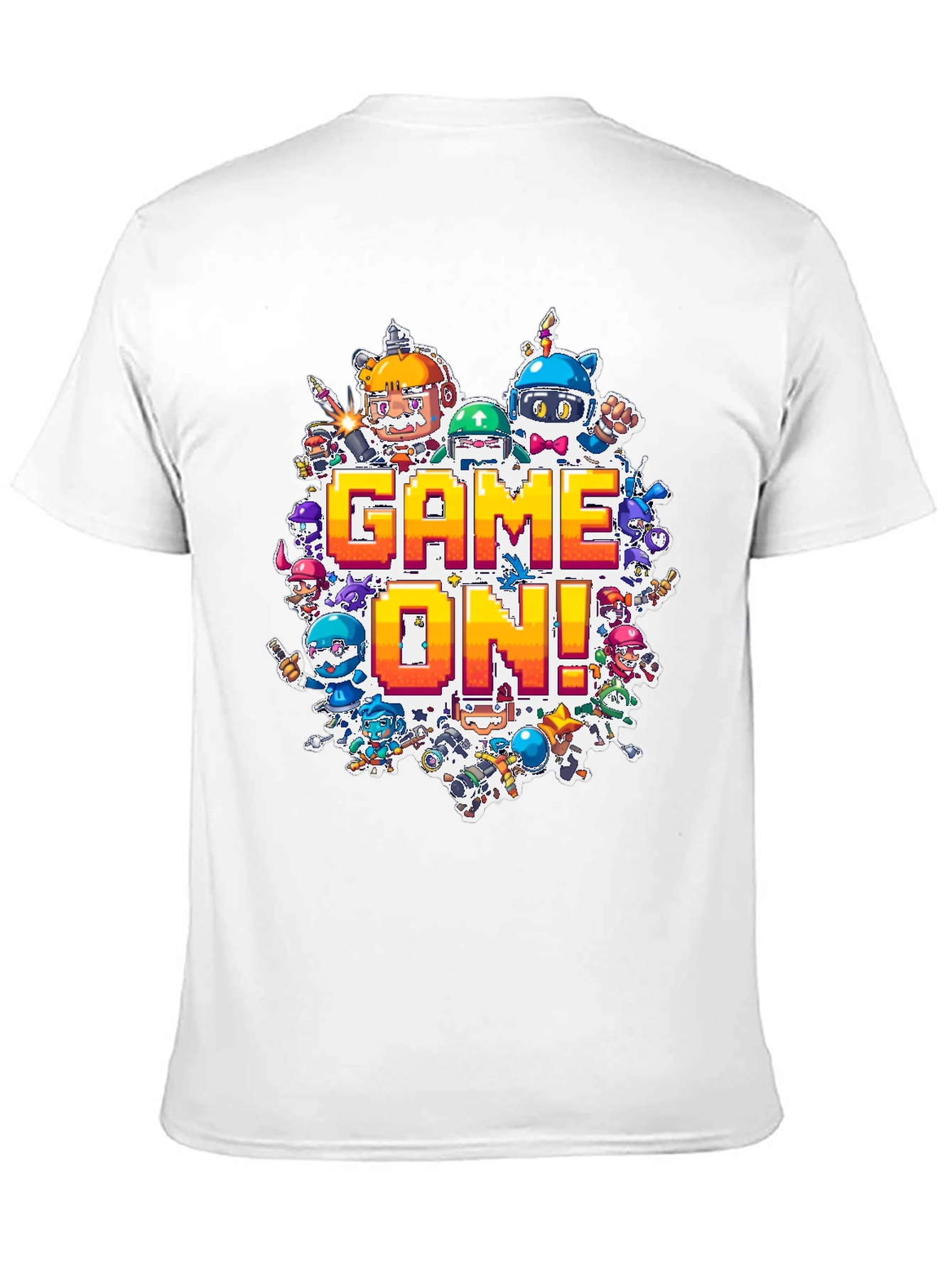 Game On! Graphic Print Black T-Shirt