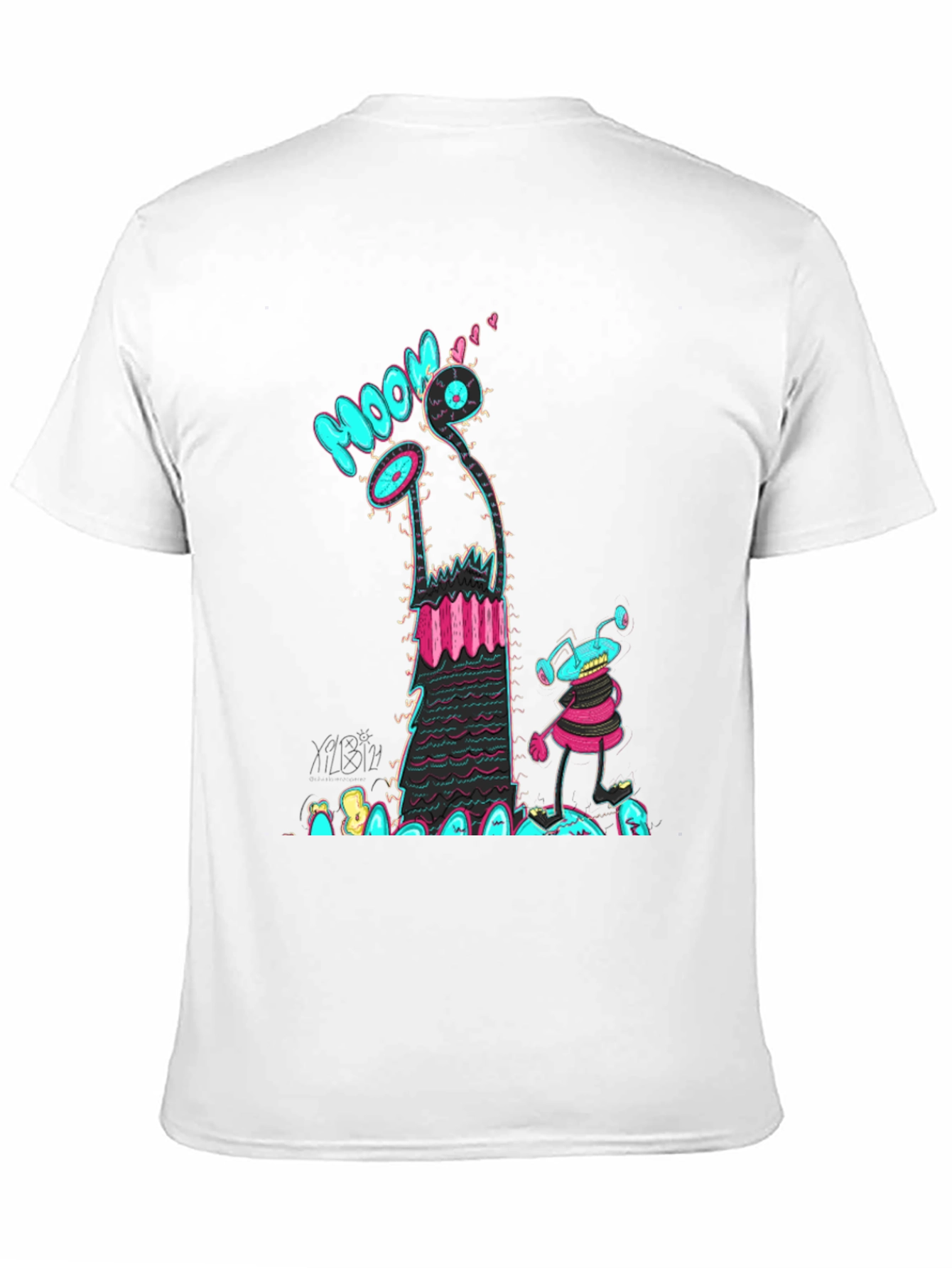 Groovy Alien Graphic T-Shirt - Black
