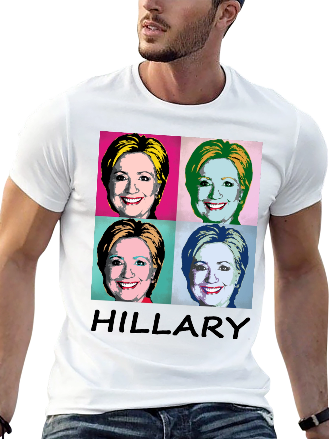 Hillary Warhol Pop Art T-Shirt - Political Statement Tee